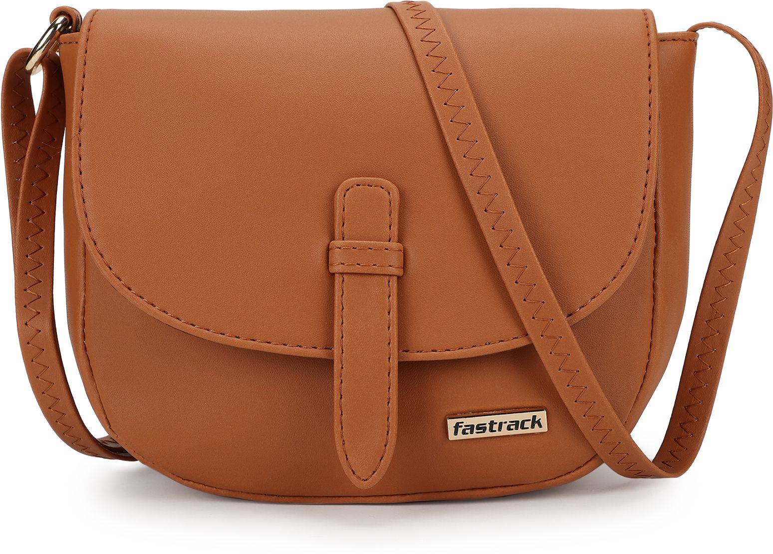 Women Tan Sling Bag-image-2
