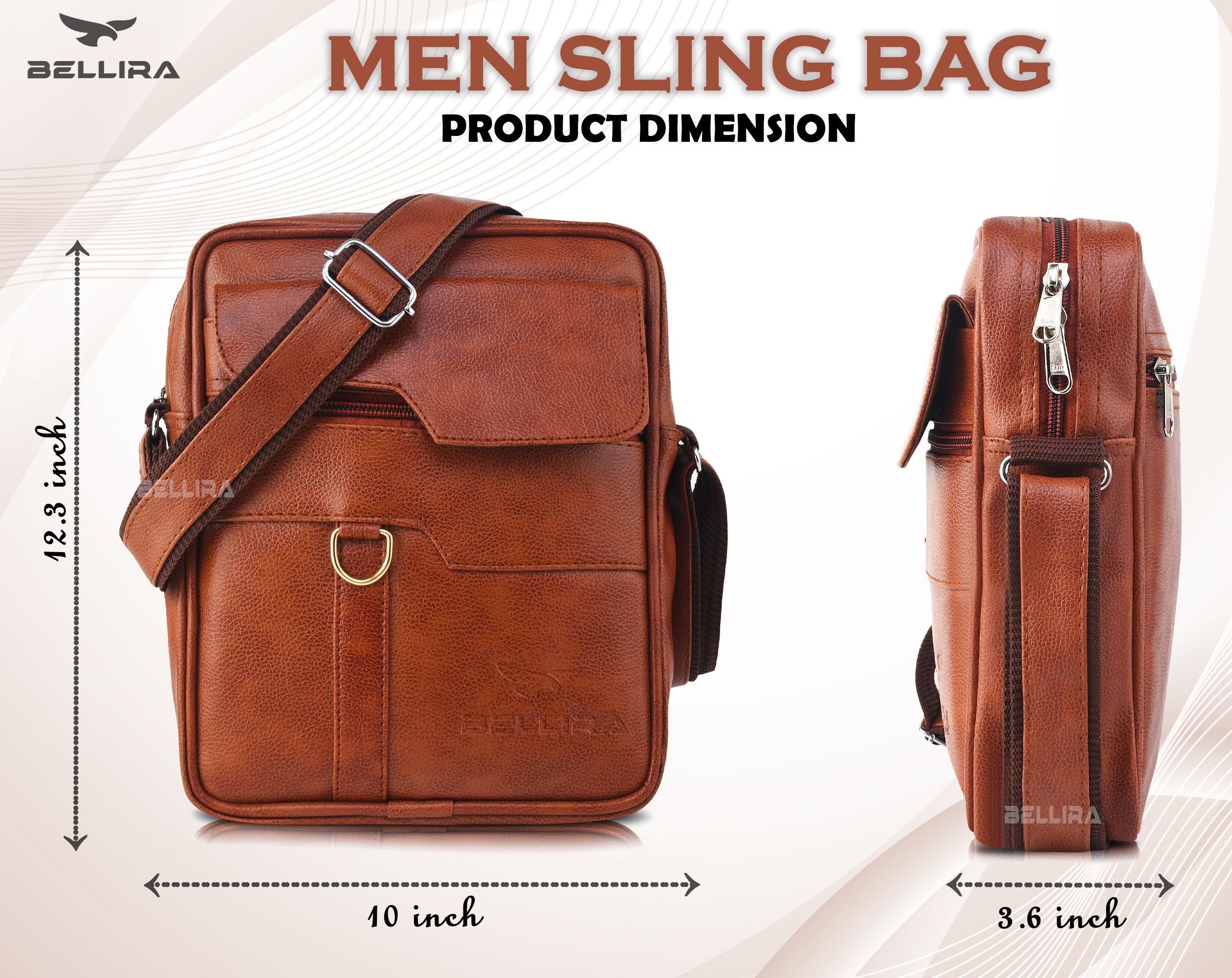 Women Tan Messenger Bag-image-30
