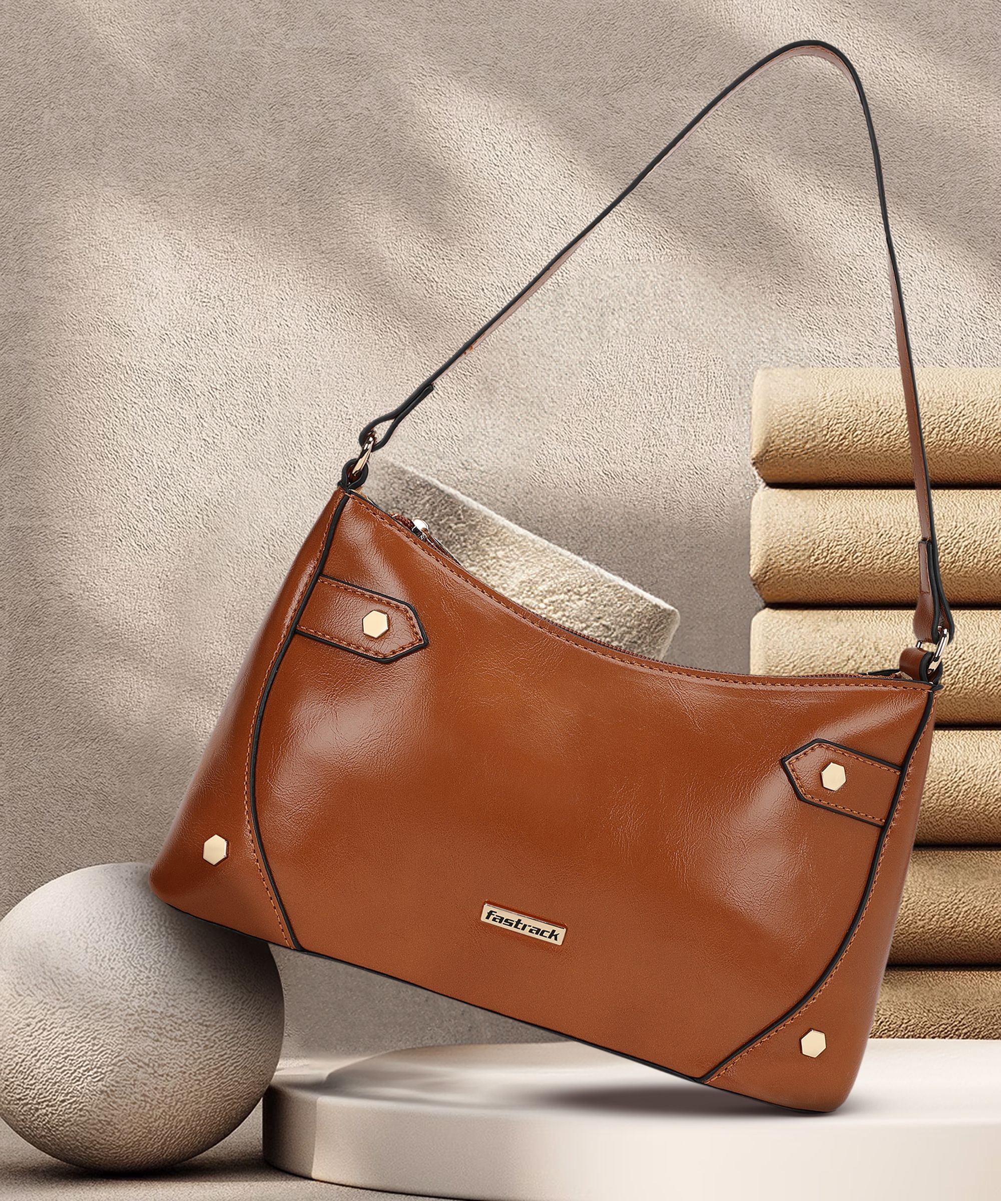 fastrack Women Brown Shoulder Bag-picture-14