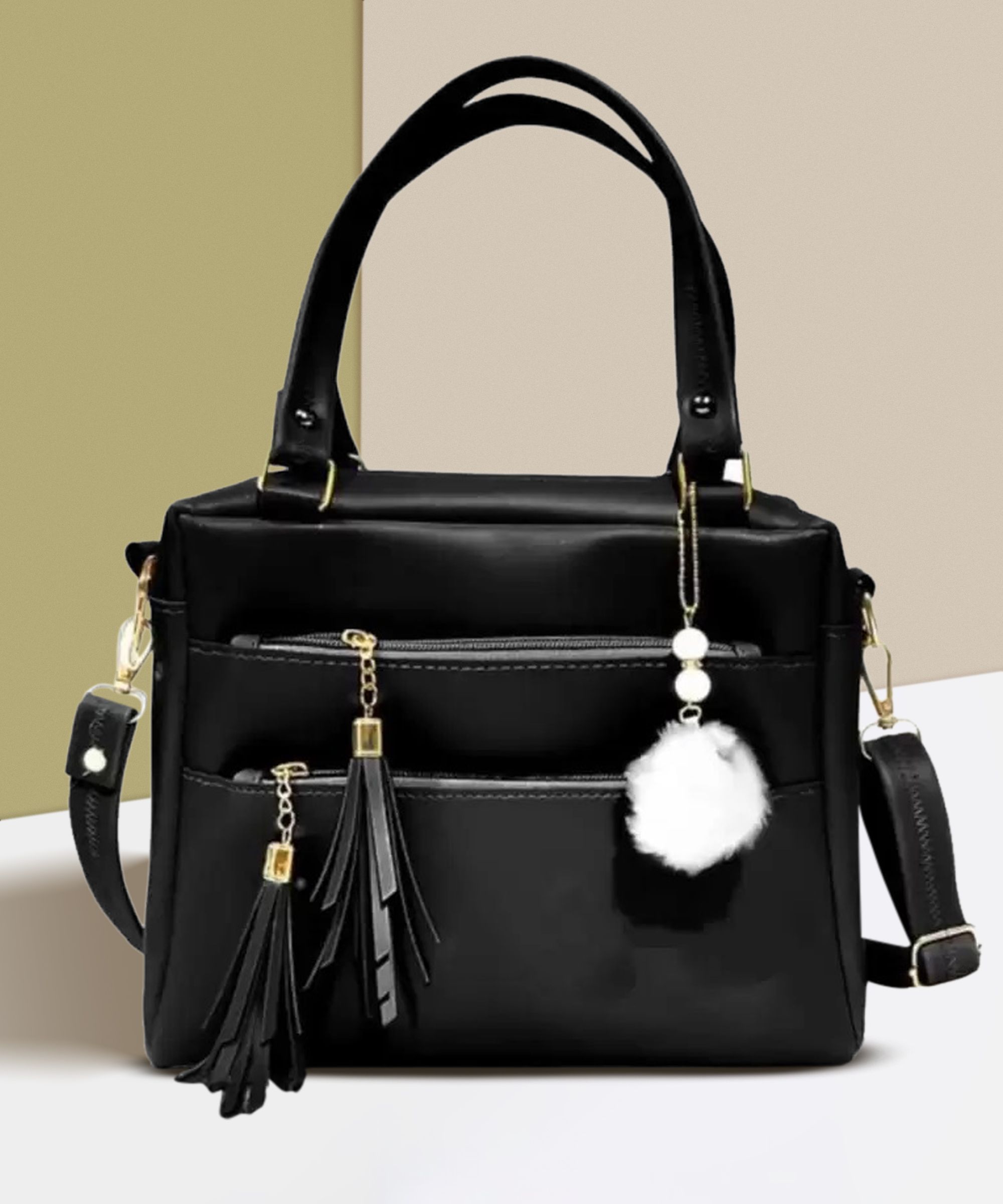 evolic Women Black Hand-held Bag-picture-0