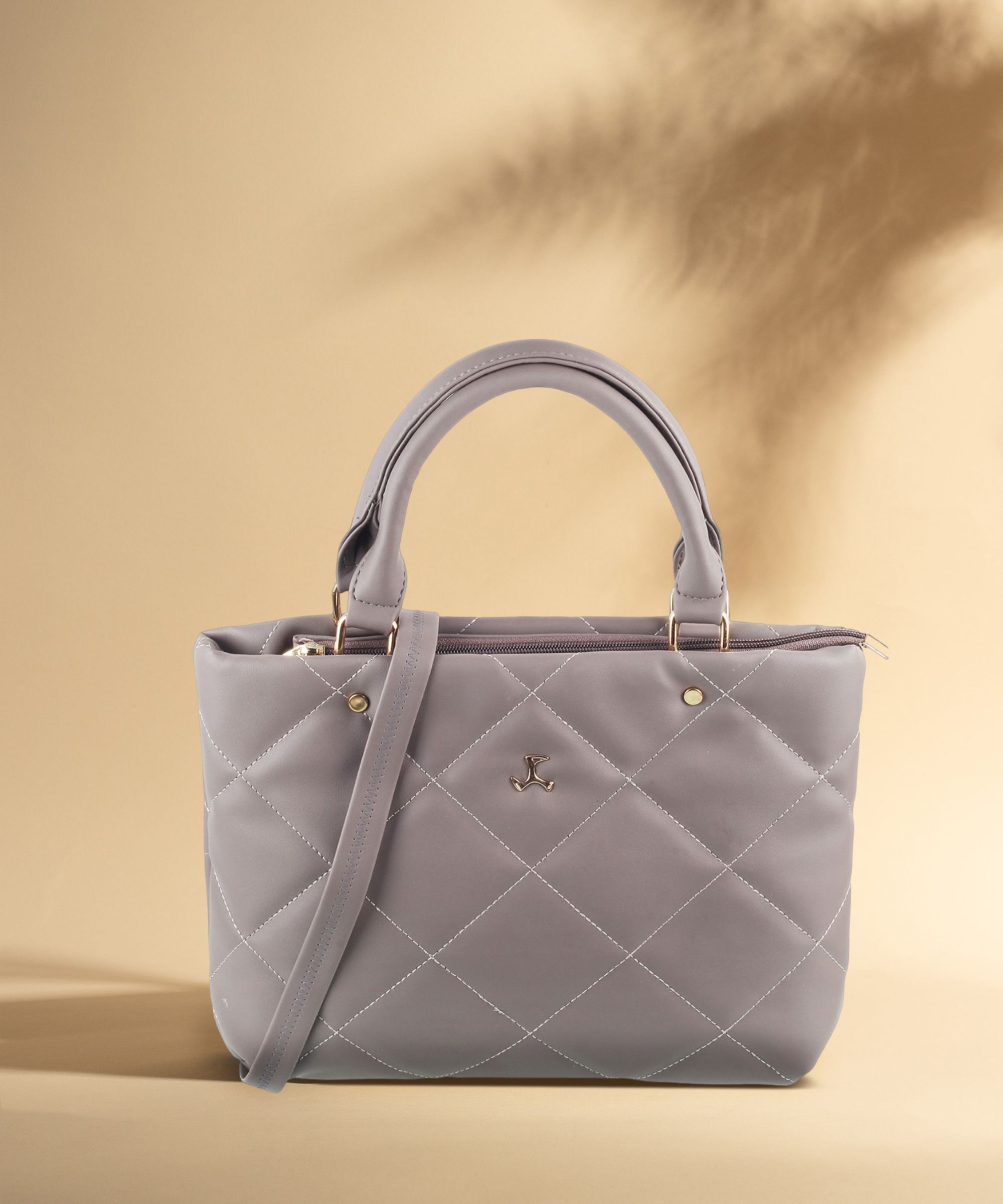 Women Grey Satchel-image-8