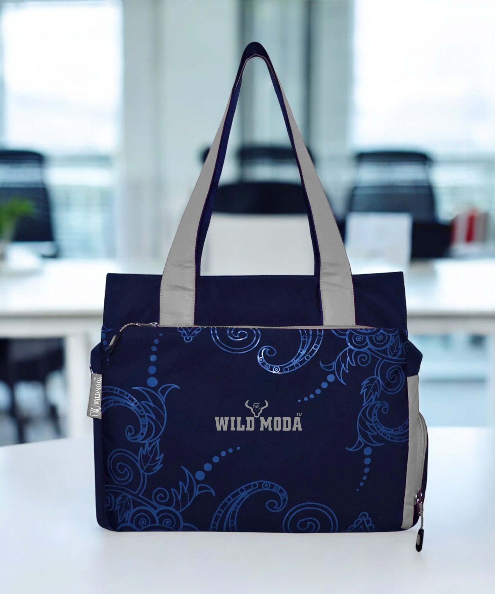 wildmoda Women Blue, Grey Shoulder Bag-picture-13