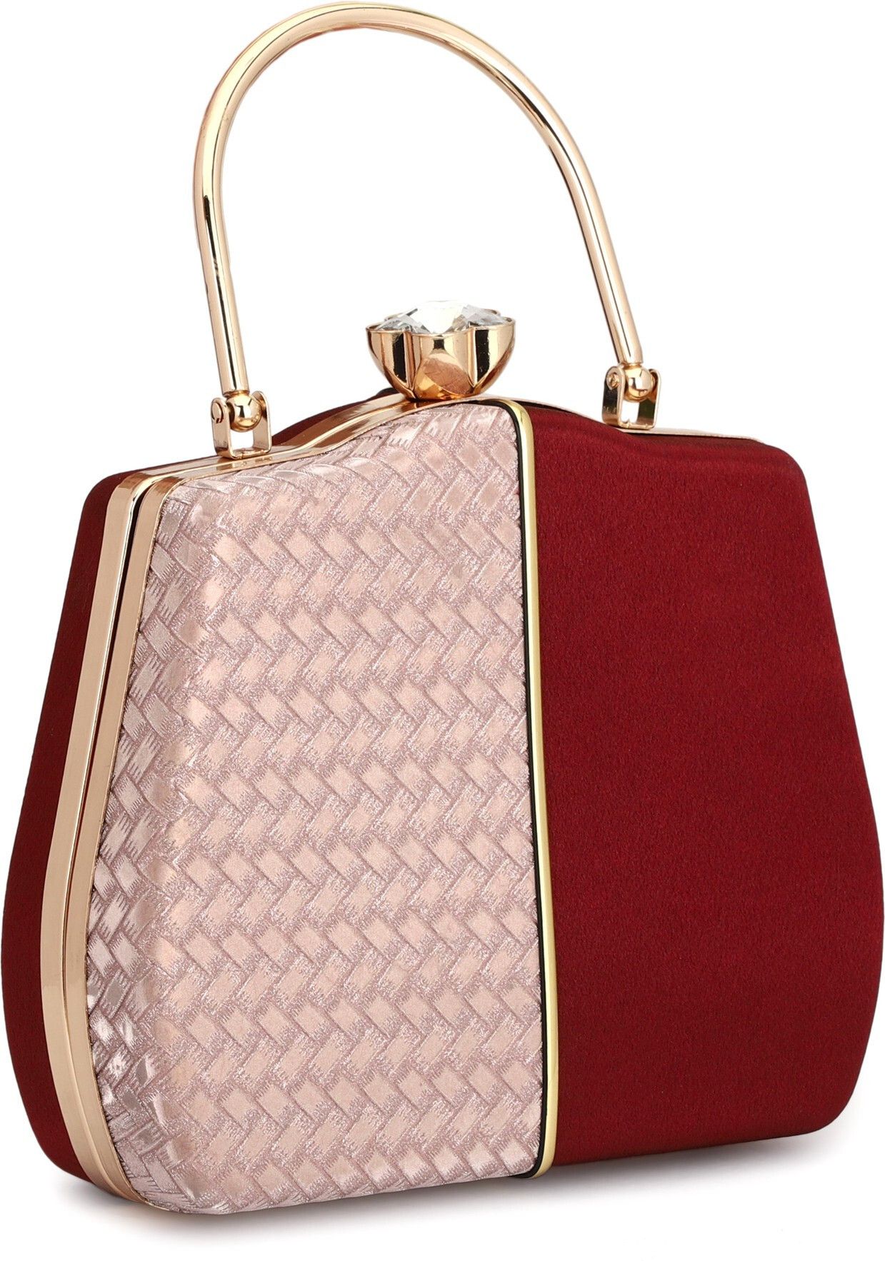 d'vine luxe Party Maroon, Gold Clutch-picture-21