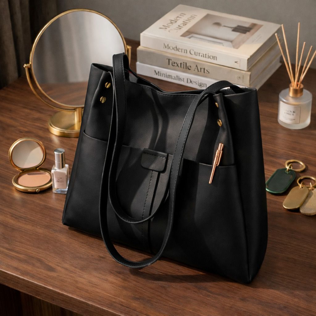 Women Black Messenger Bag