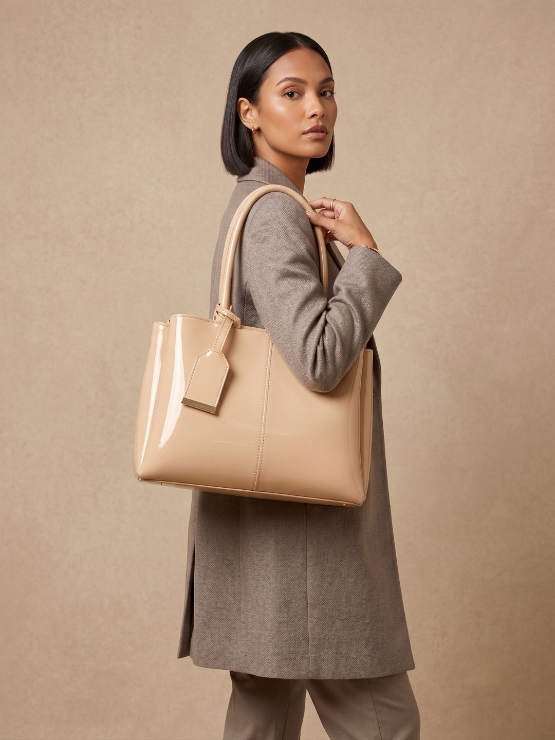 tcrazy Women Beige Hand-held Bag-picture-13