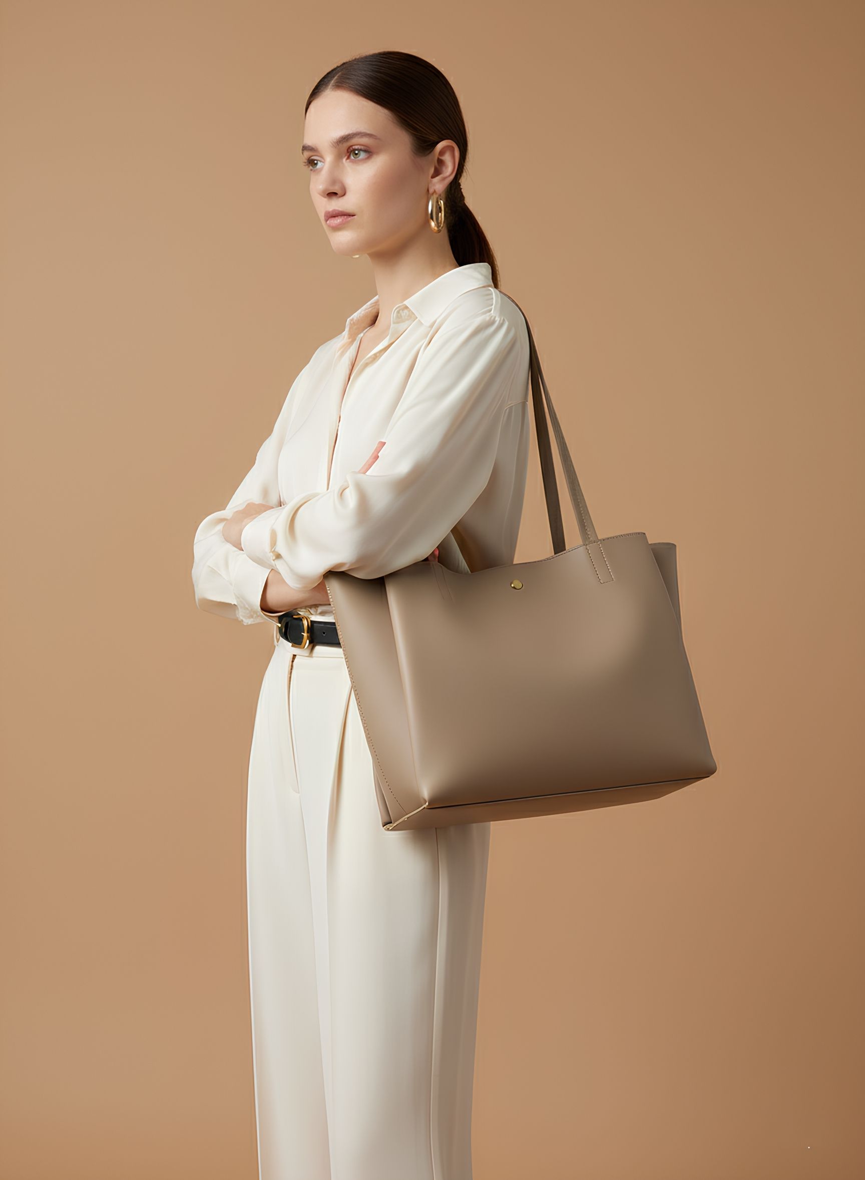 Women Beige Tote