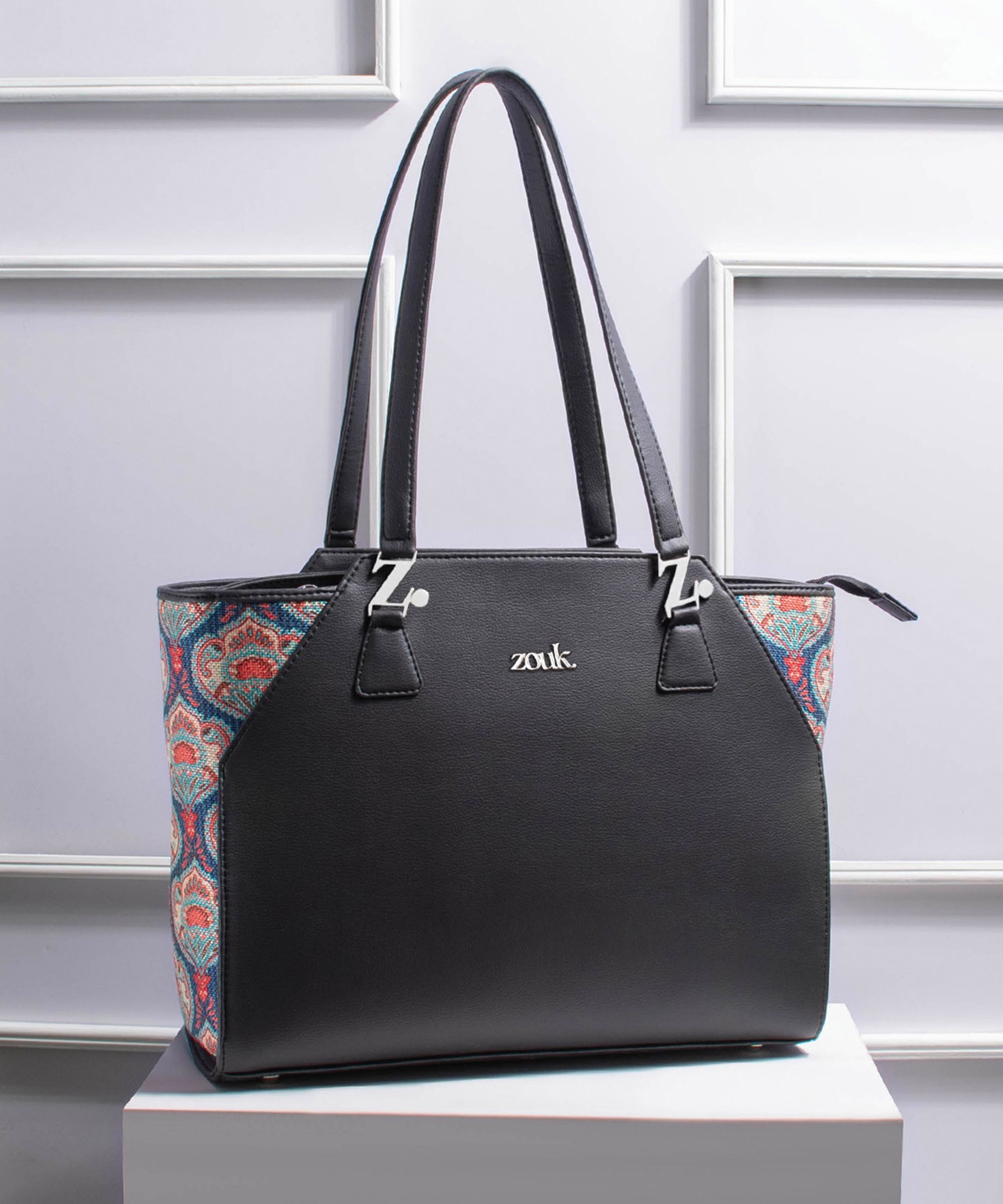 Women Black, Multicolor Shoulder Bag-image-38