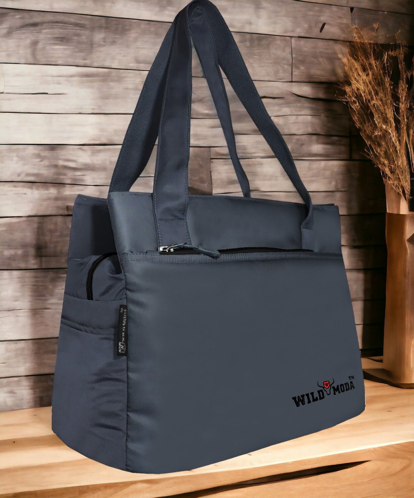 wildmoda Women Black, Grey Shoulder Bag - Extra Spacious-picture-12