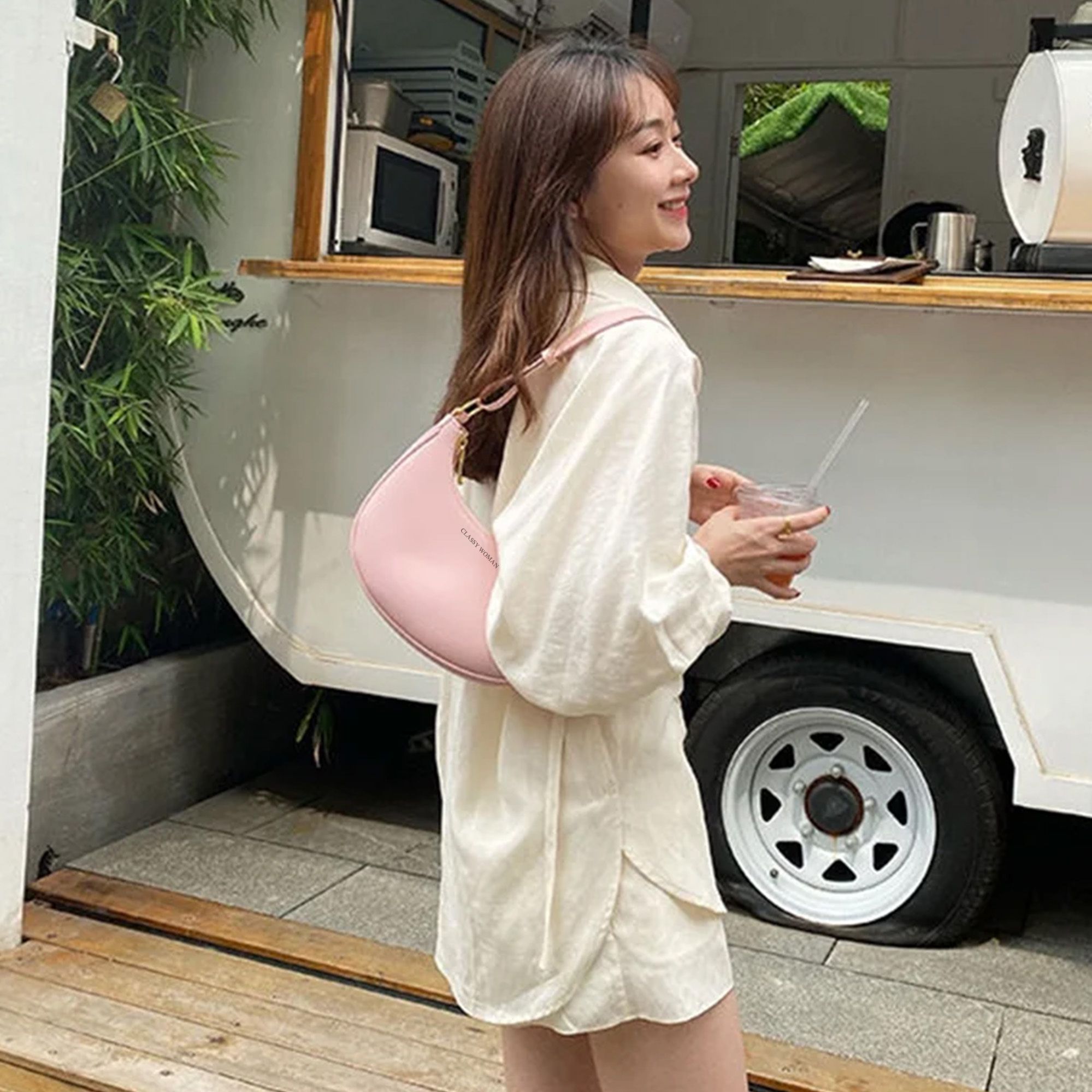Women Pink Shoulder Bag-image-7