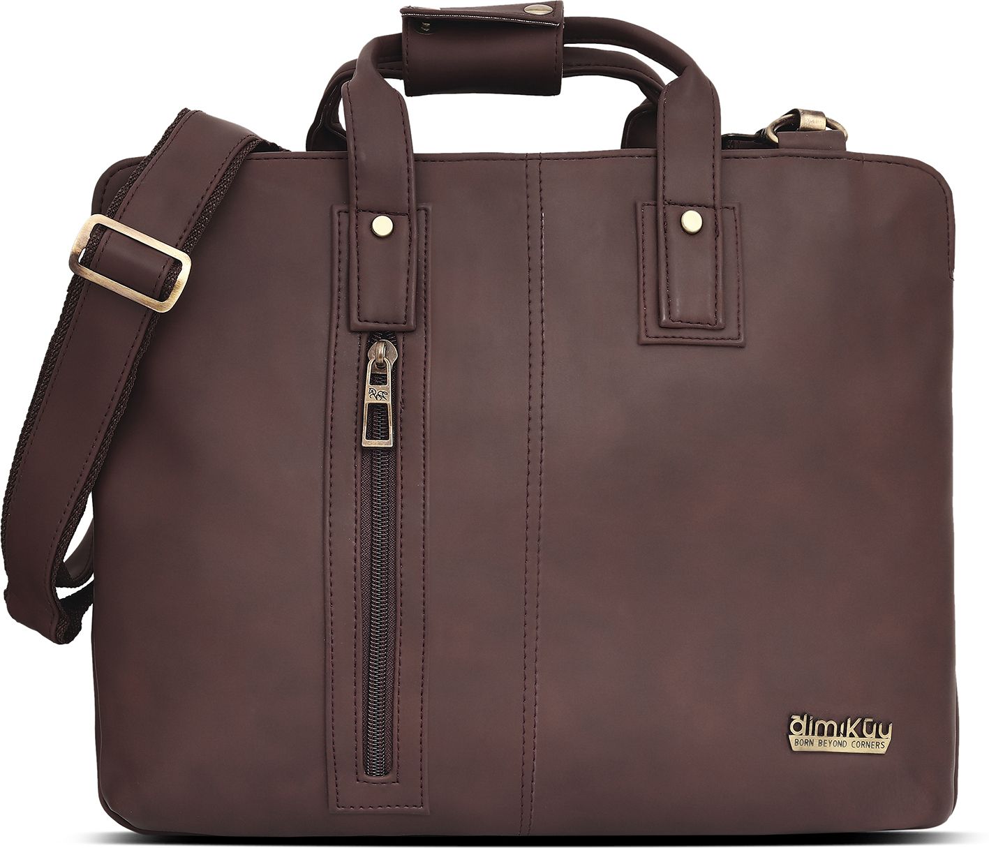 dimikuu Men & Women Tan Messenger Bag-picture-24