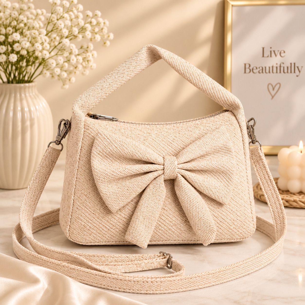 Women Beige Shoulder Bag-image-32