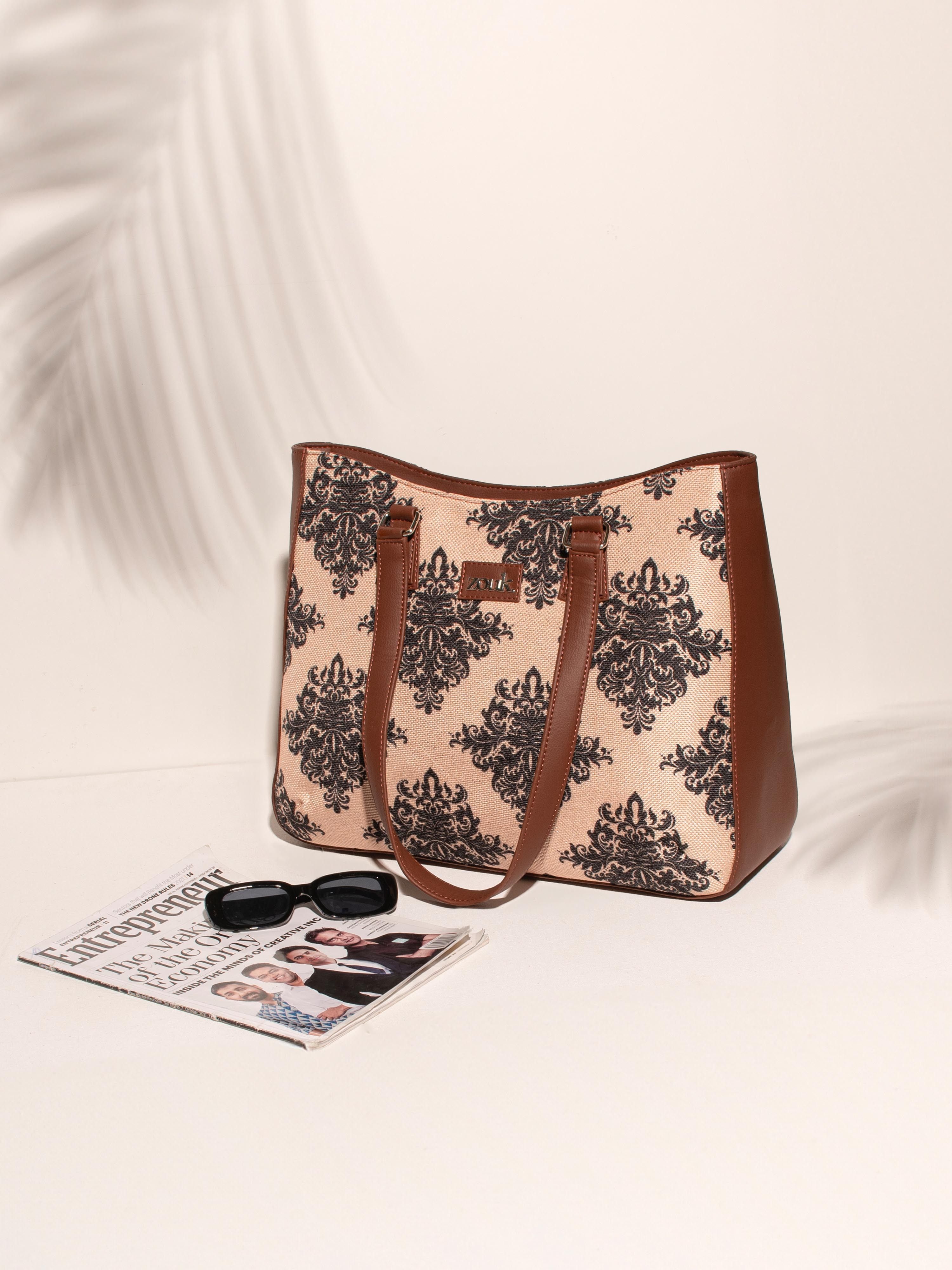 zouk Women Brown, Pink Tote-picture-7