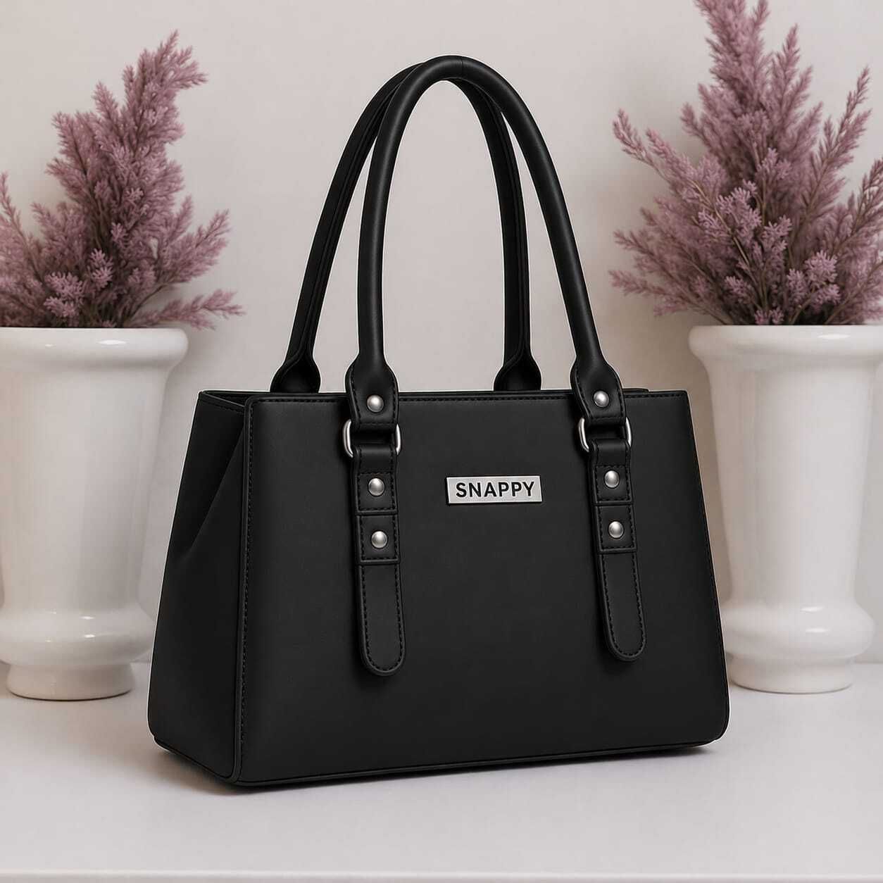 snappy Women Black Shoulder Bag-picture-4