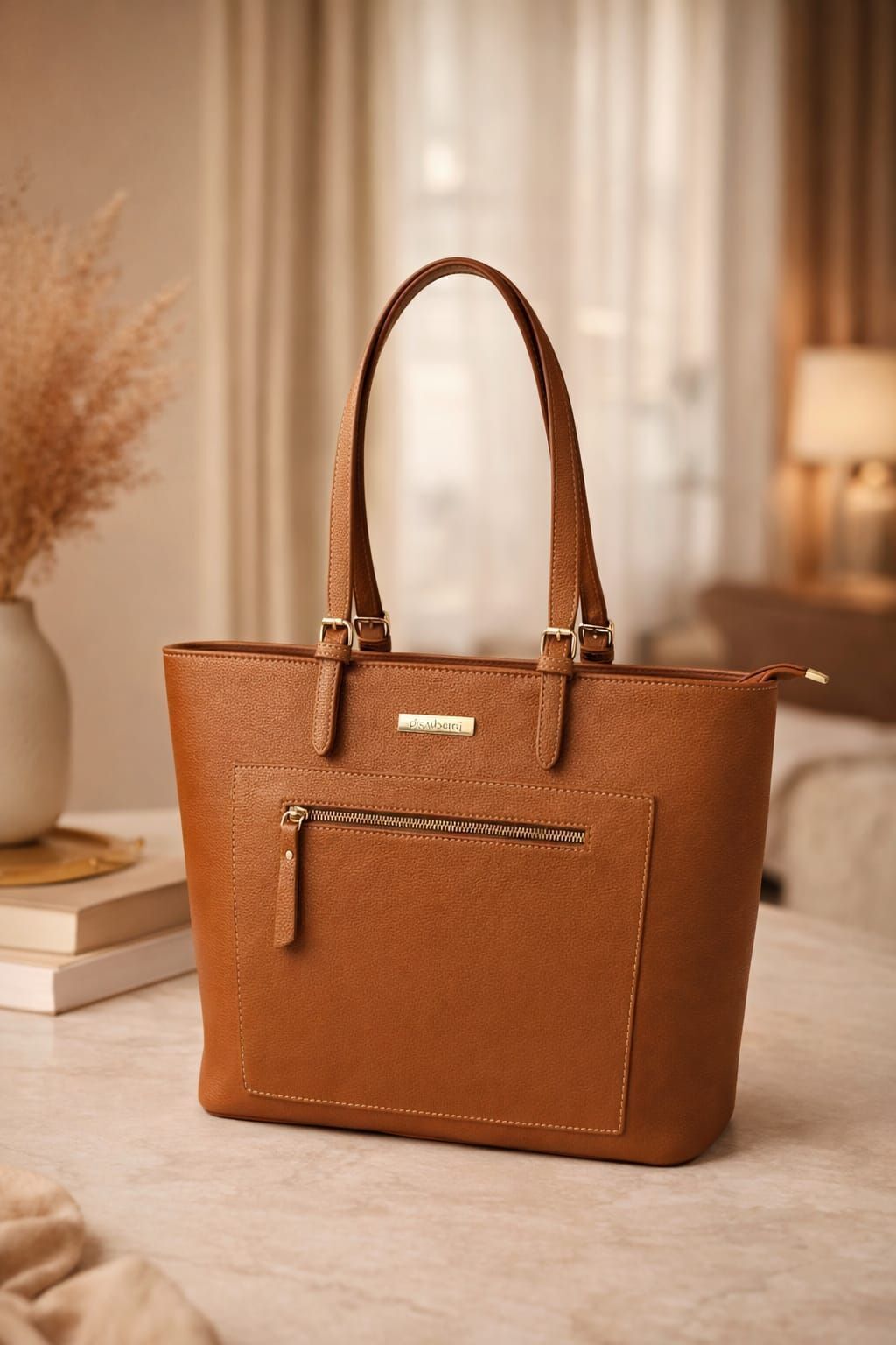 Women Tan Hand-held Bag-image-8