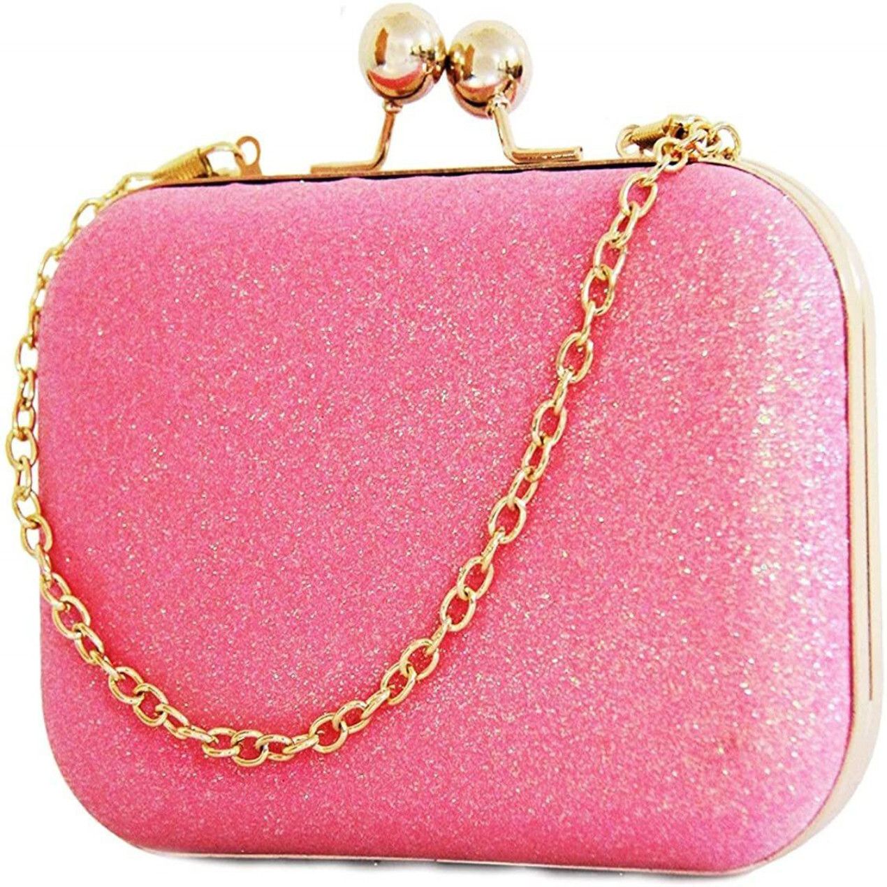 d'vine luxe Party Pink, Gold Clutch-picture-7