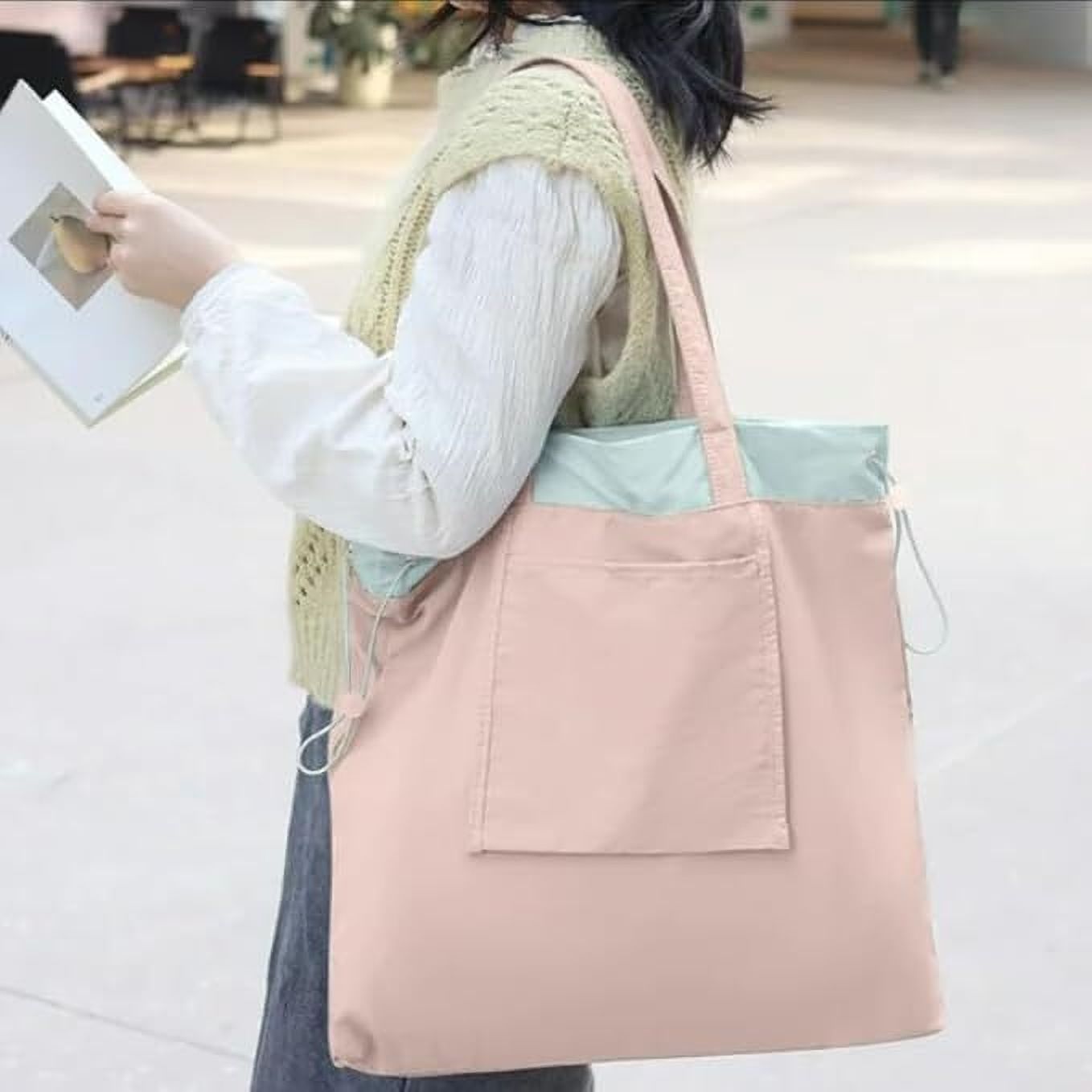 Pink Men & Women Shoulder Bag Tote Bag for Women Casual Handbag-image-13