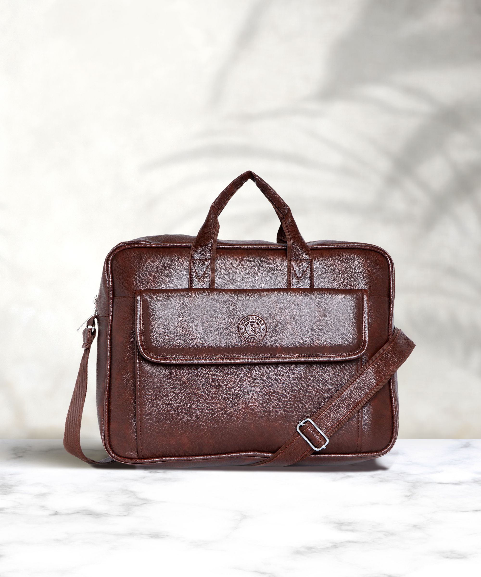 Men Brown Messenger Bag - Extra Spacious-image-16