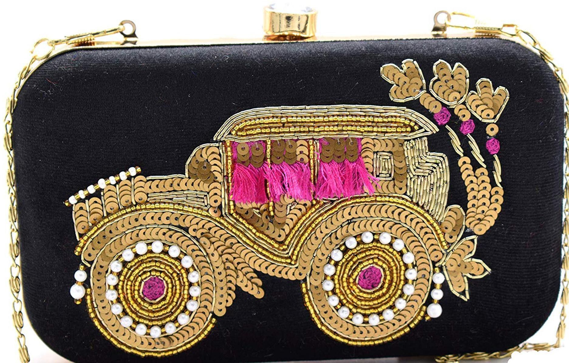 d'vine luxe Party Black Clutch-picture-10