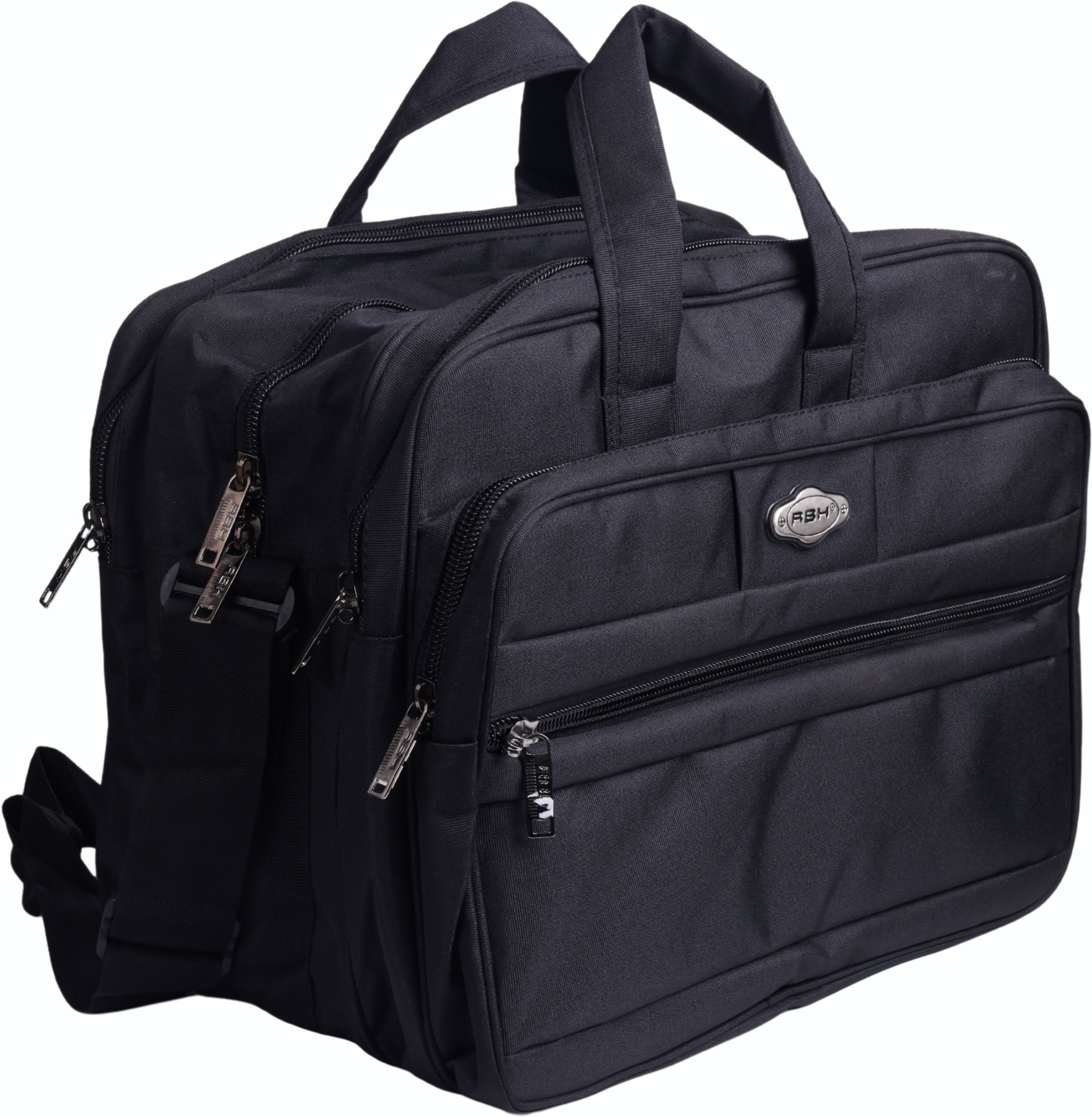 rbh Men & Women Black Messenger Bag-picture-19