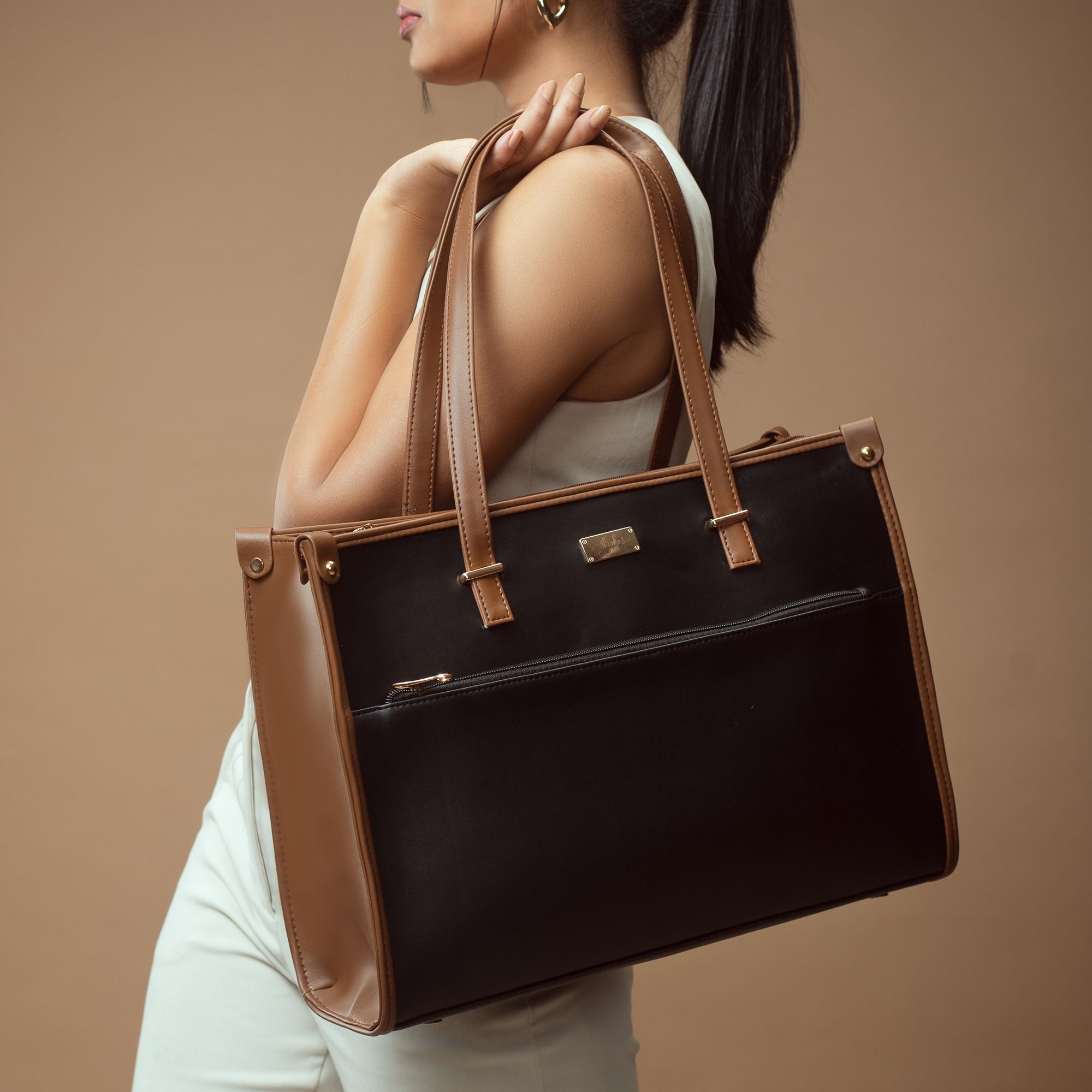 strokes by namrata mehta Women Black Tote-picture-19