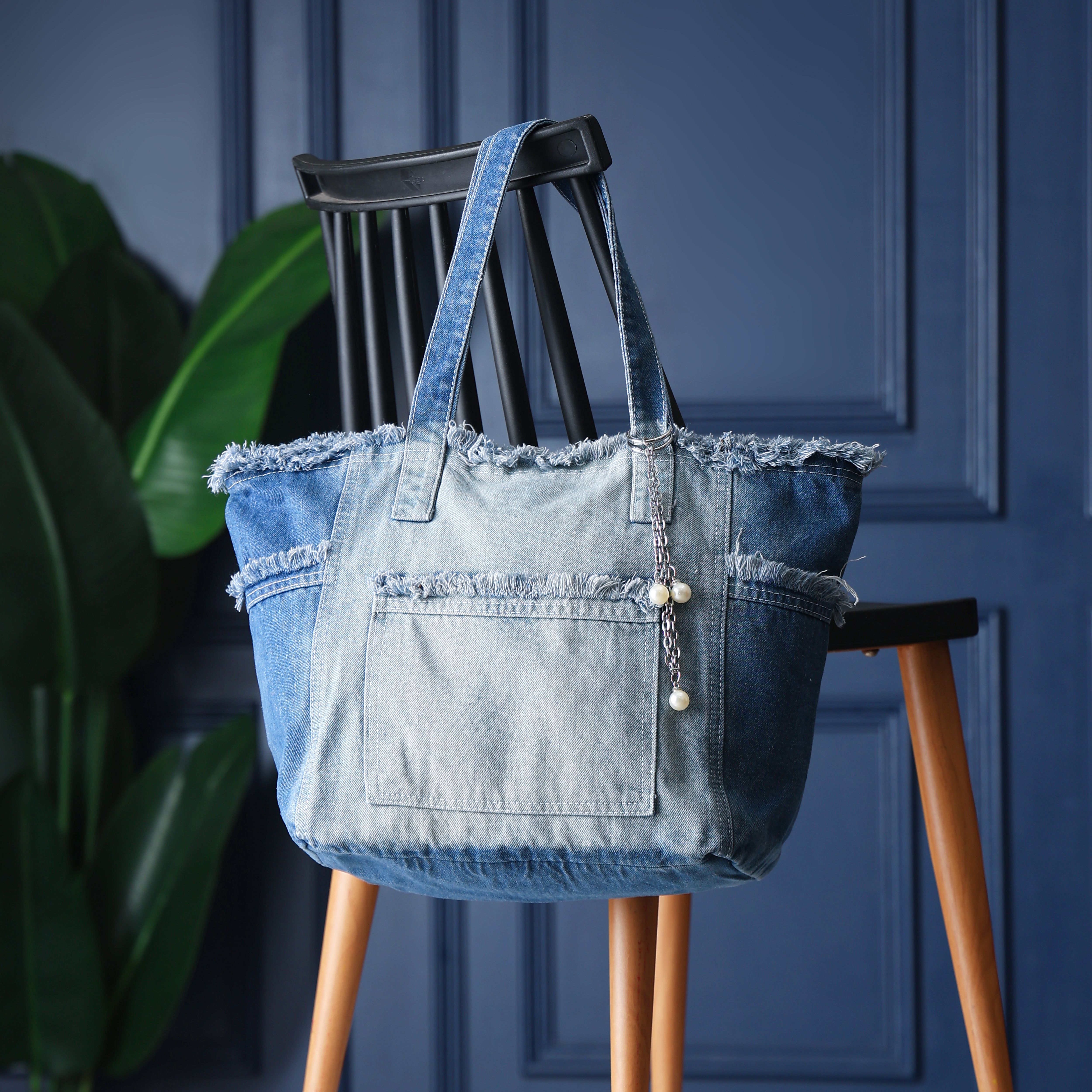 abbana Women Blue Tote-picture-15