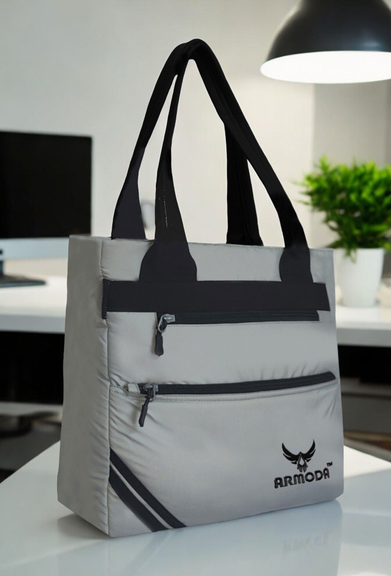 Women Grey Tote - Extra Spacious-image-26