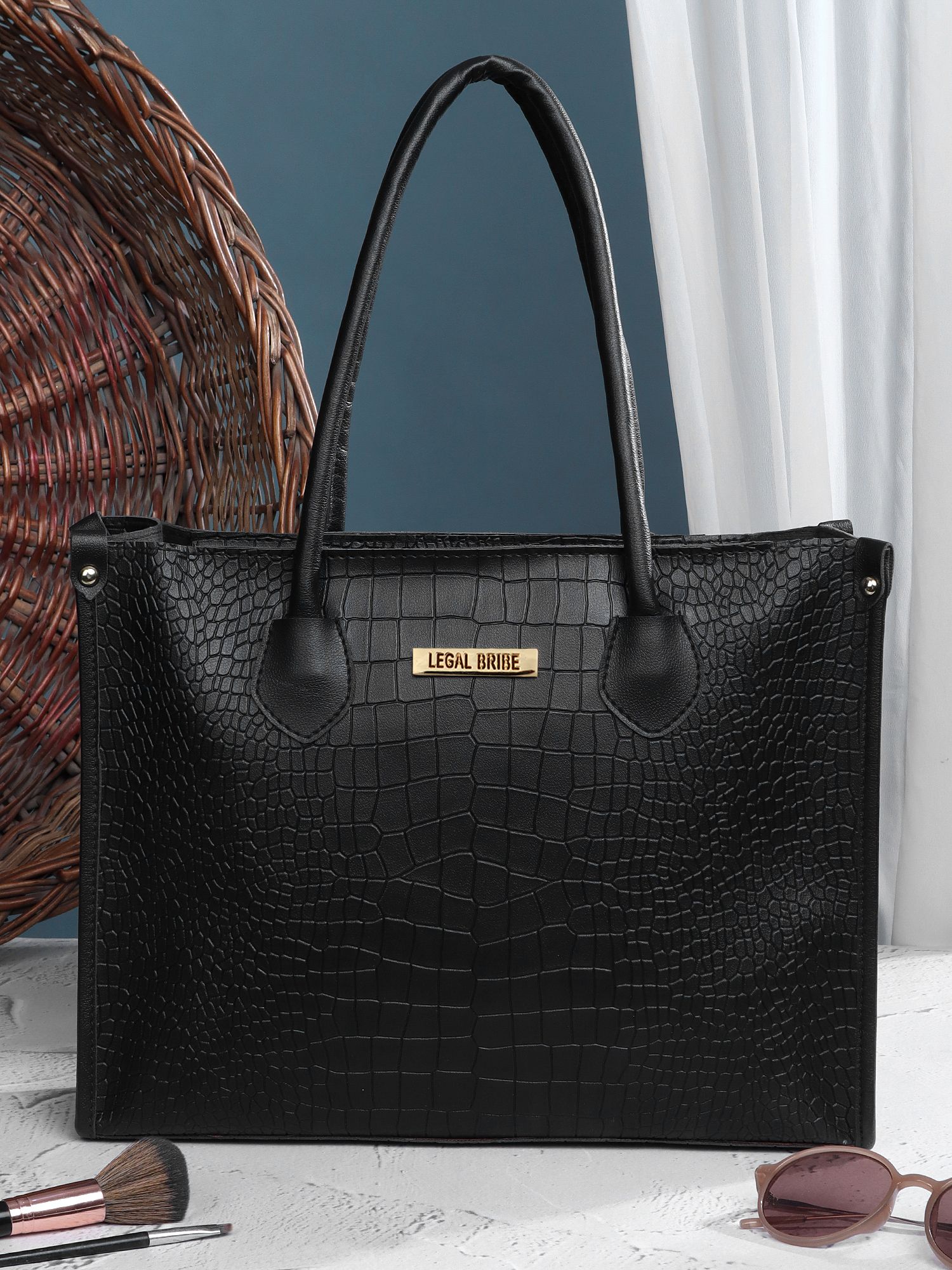 legal bribe Women Black Tote-picture-12