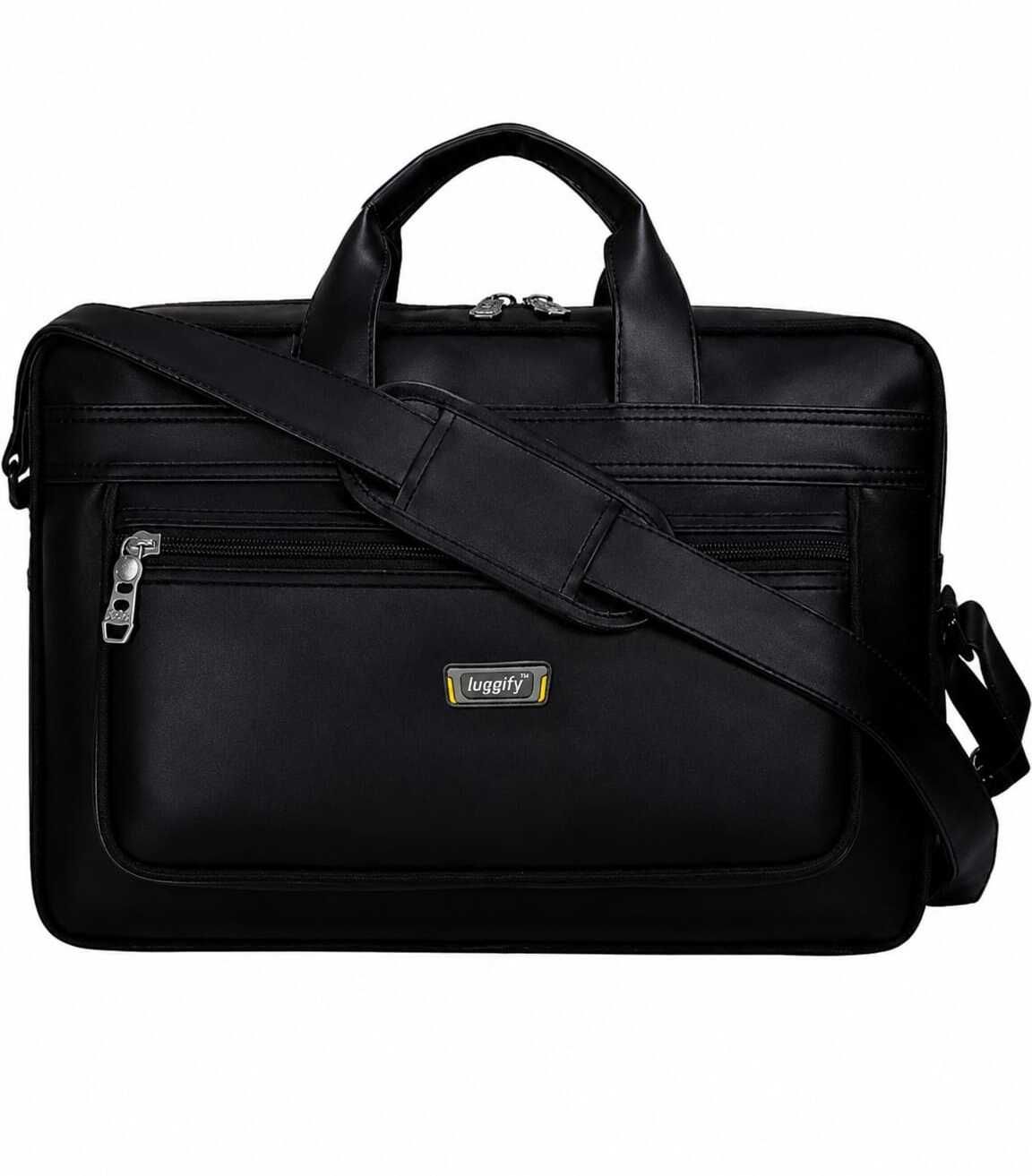 luggify Men & Women Black Messenger Bag-picture-28