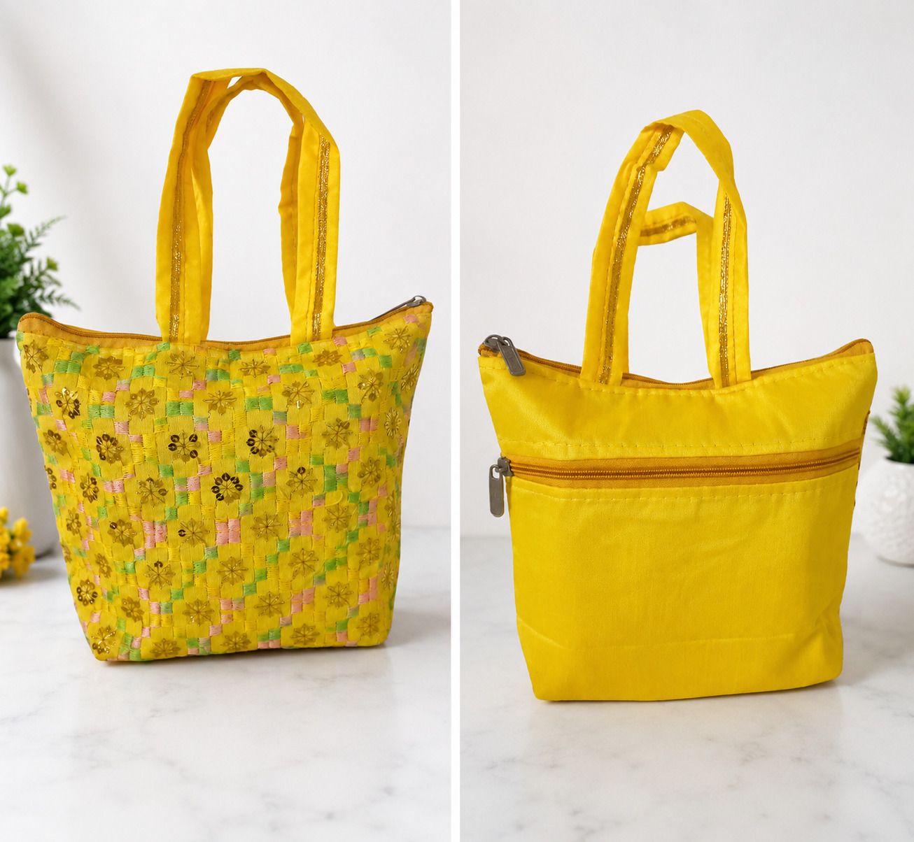 Women Yellow Messenger Bag-image-7