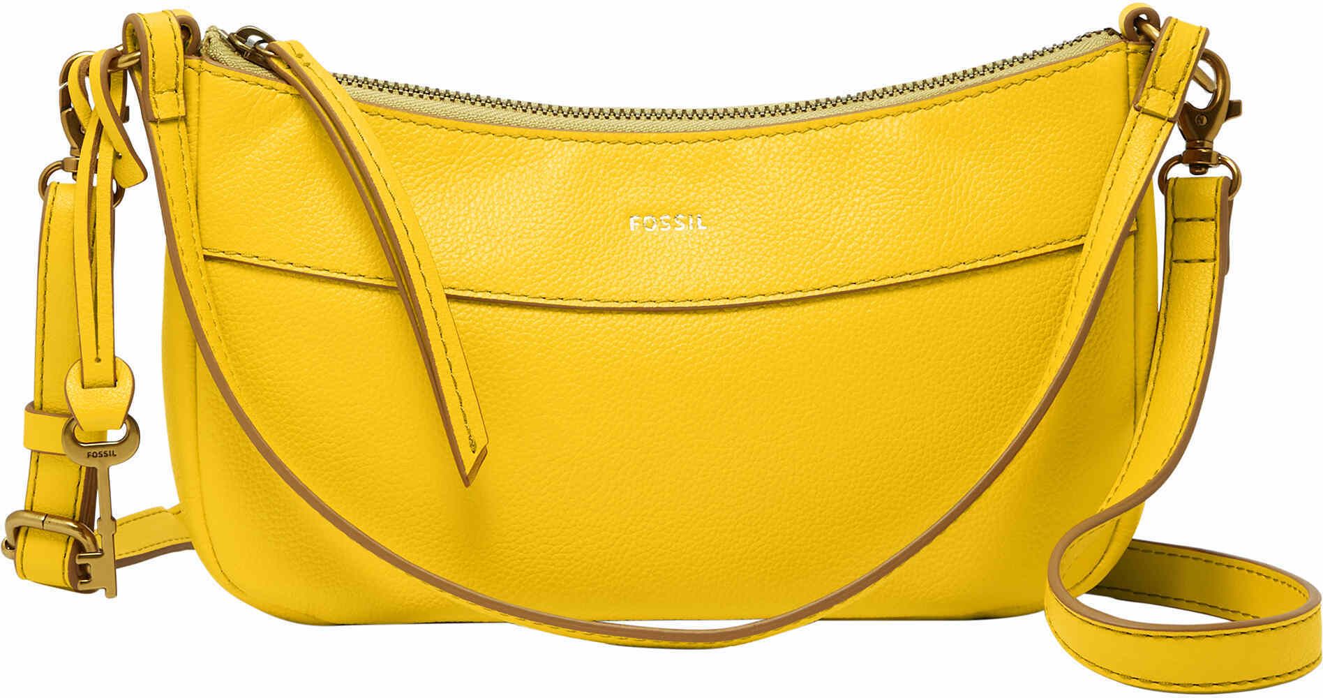 fossil Women Yellow Shoulder Bag-picture-1