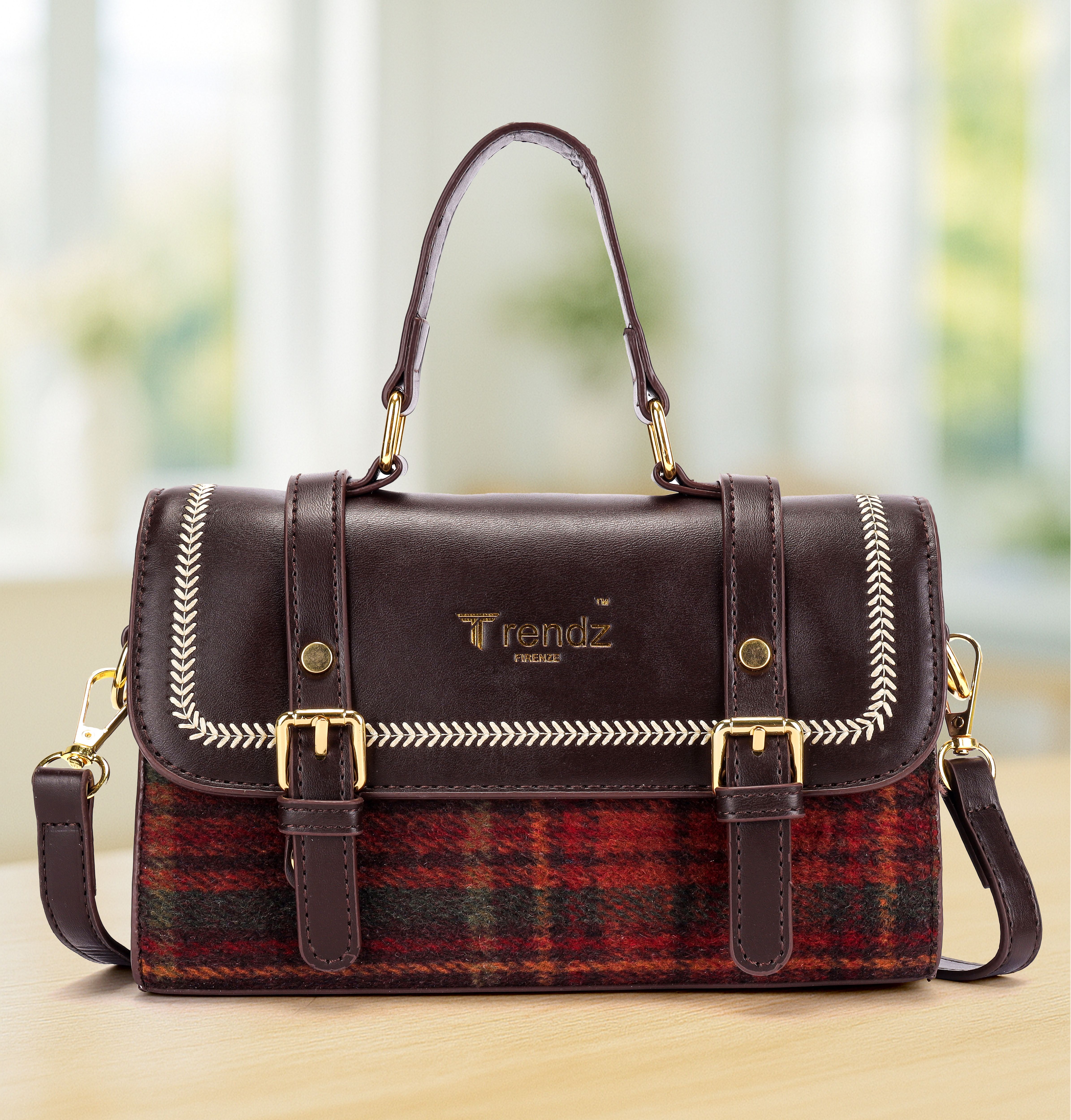 trendz firenze Women Brown Messenger Bag-picture-28