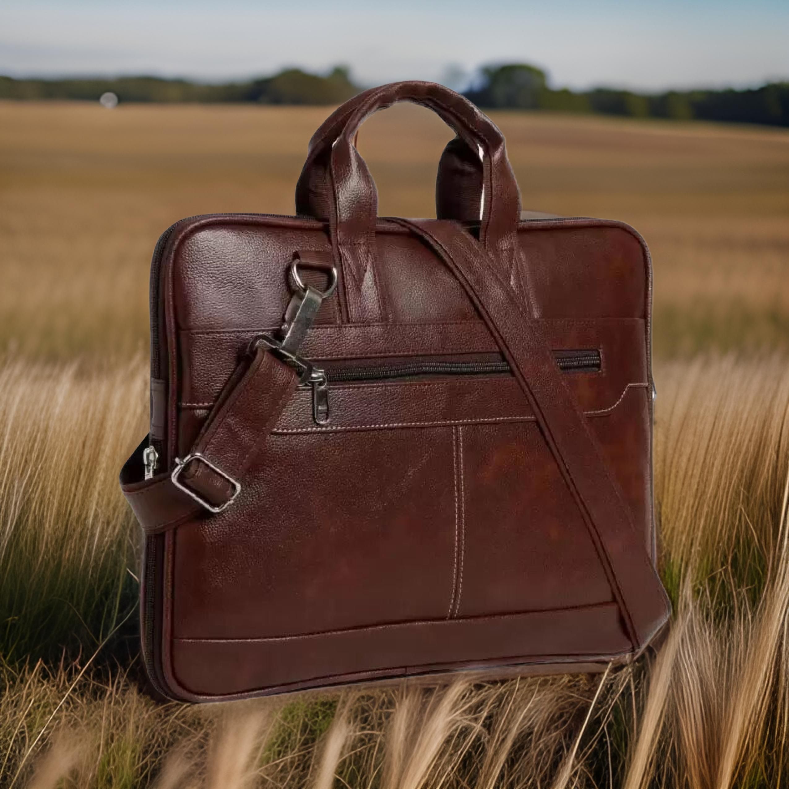 house of common Men & Women Brown Messenger Bag-picture-11