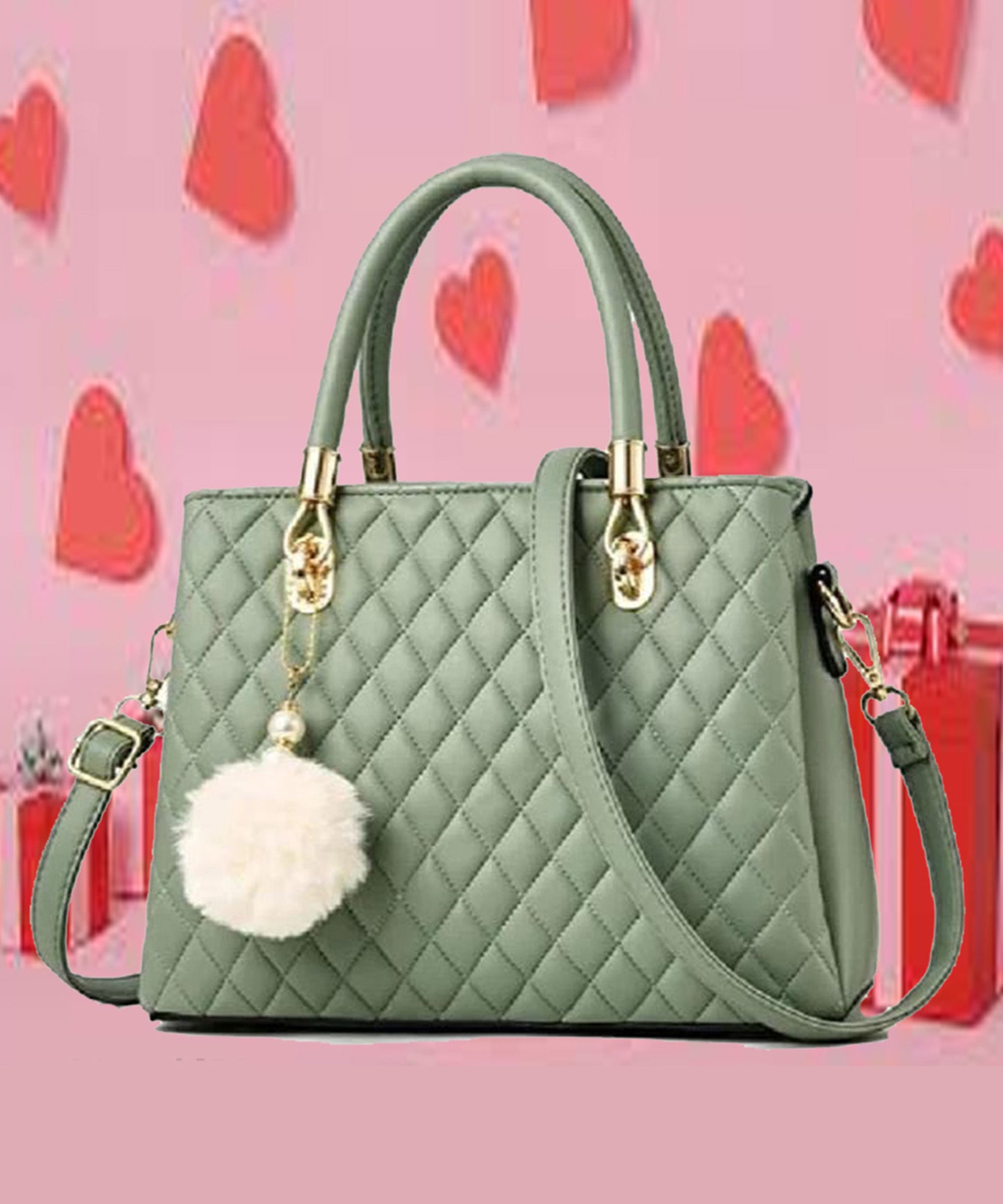 Women Green Shoulder Bag