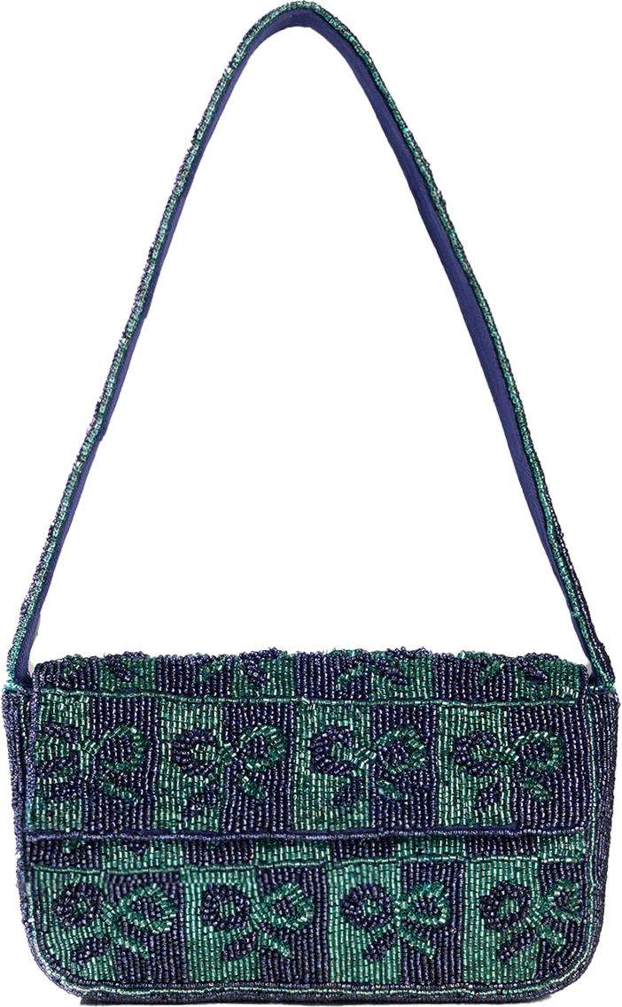 accessorize london Women Blue, Green Shoulder Bag-picture-16