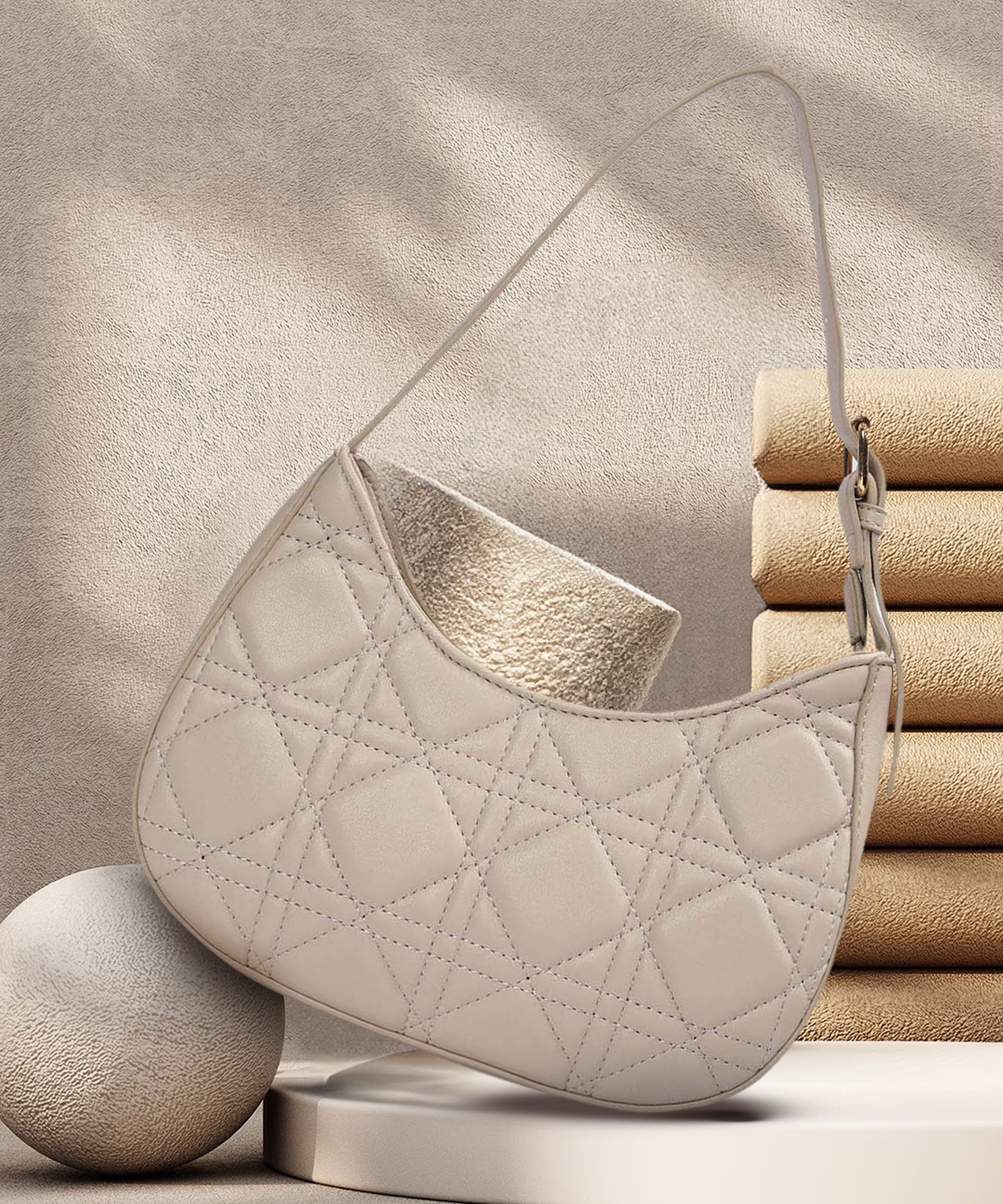 Women Beige Shoulder Bag-image-33
