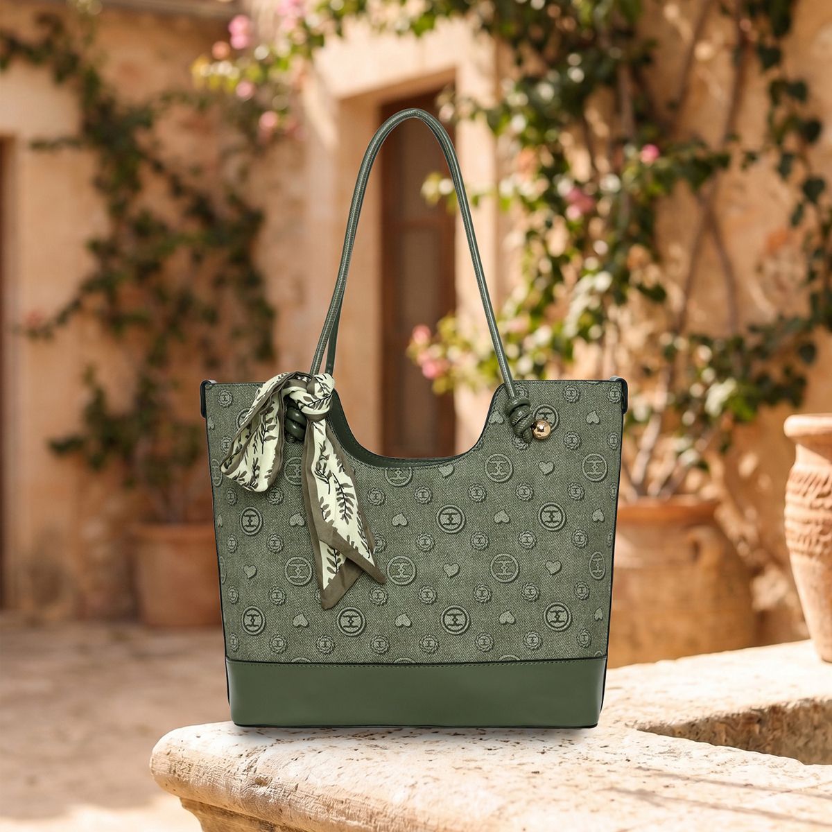 esbeda Women Green Shoulder Bag-picture-6
