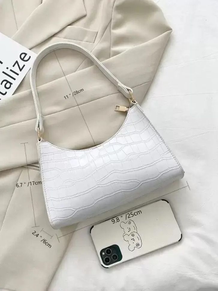 Women White Shoulder Bag-image-32