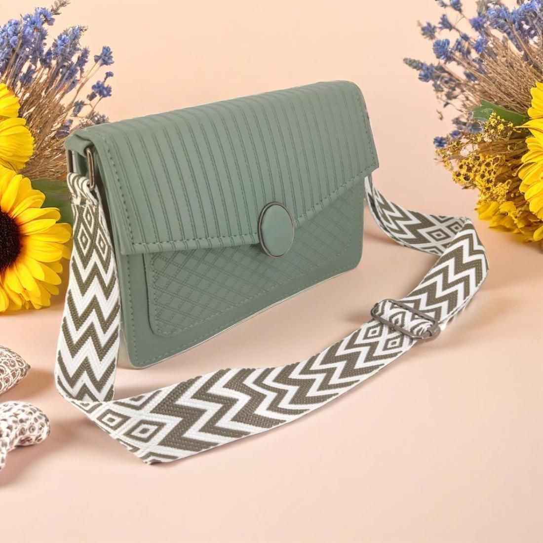Women Green Shoulder Bag-image-28