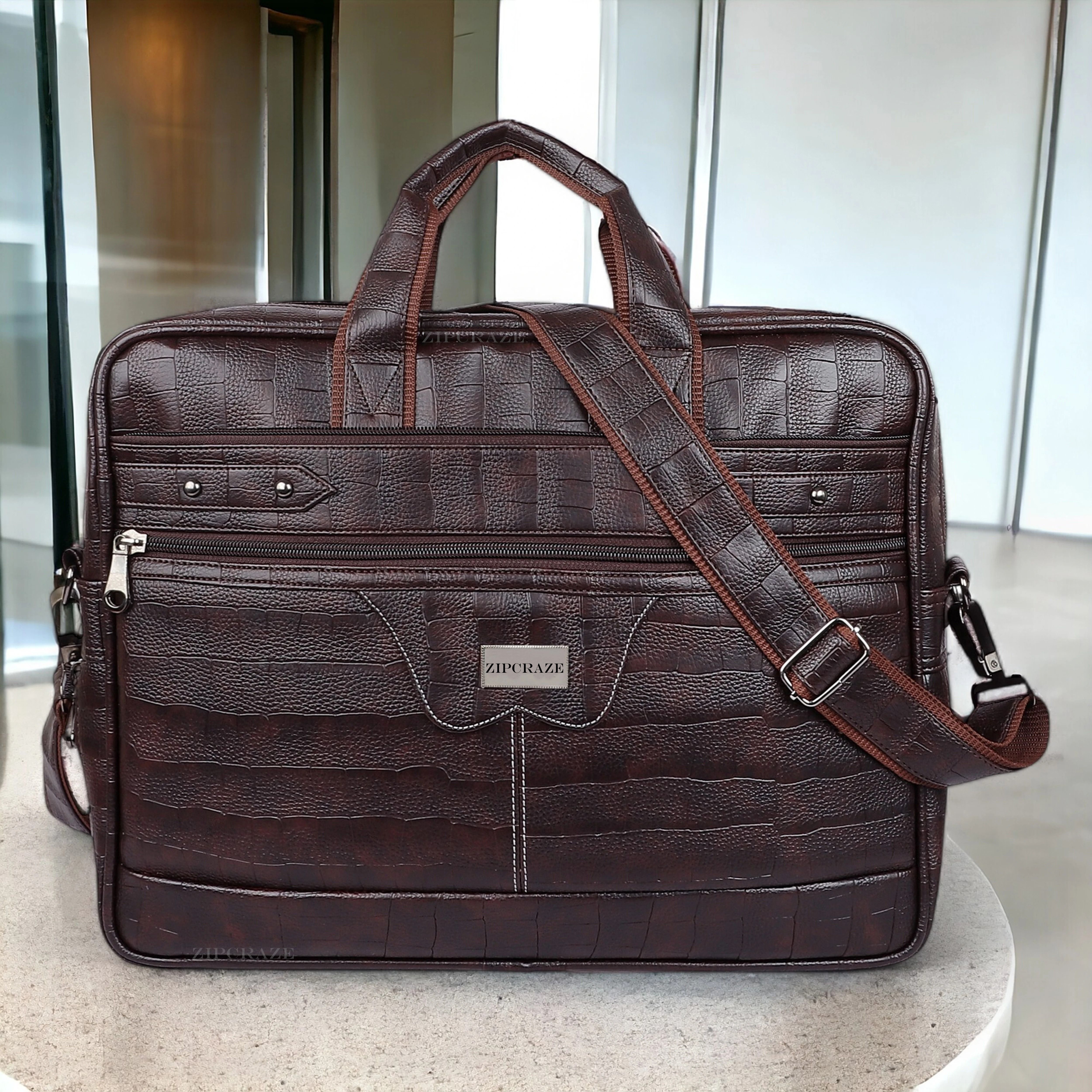 Men & Women Brown Messenger Bag