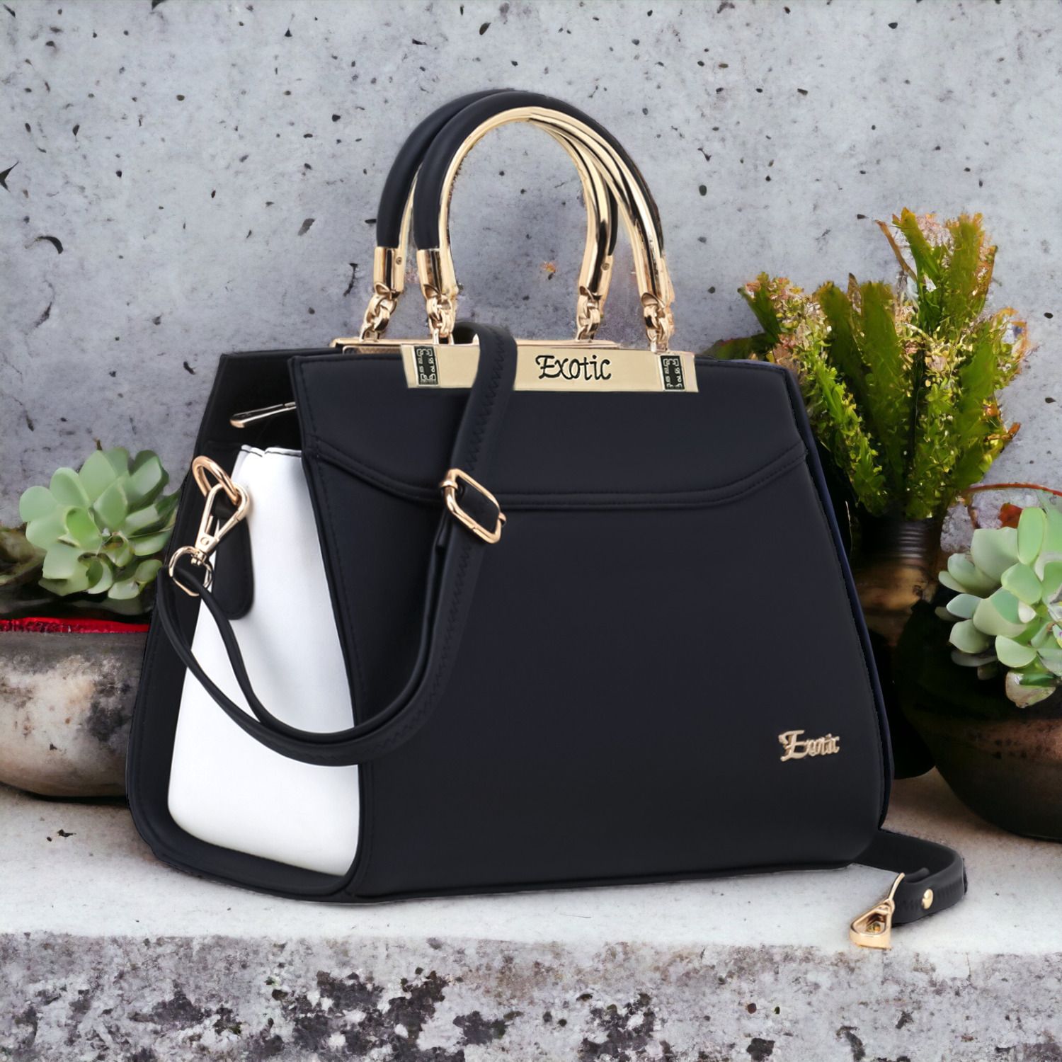 exotic Women Black Sling Bag - Extra Spacious-picture-16