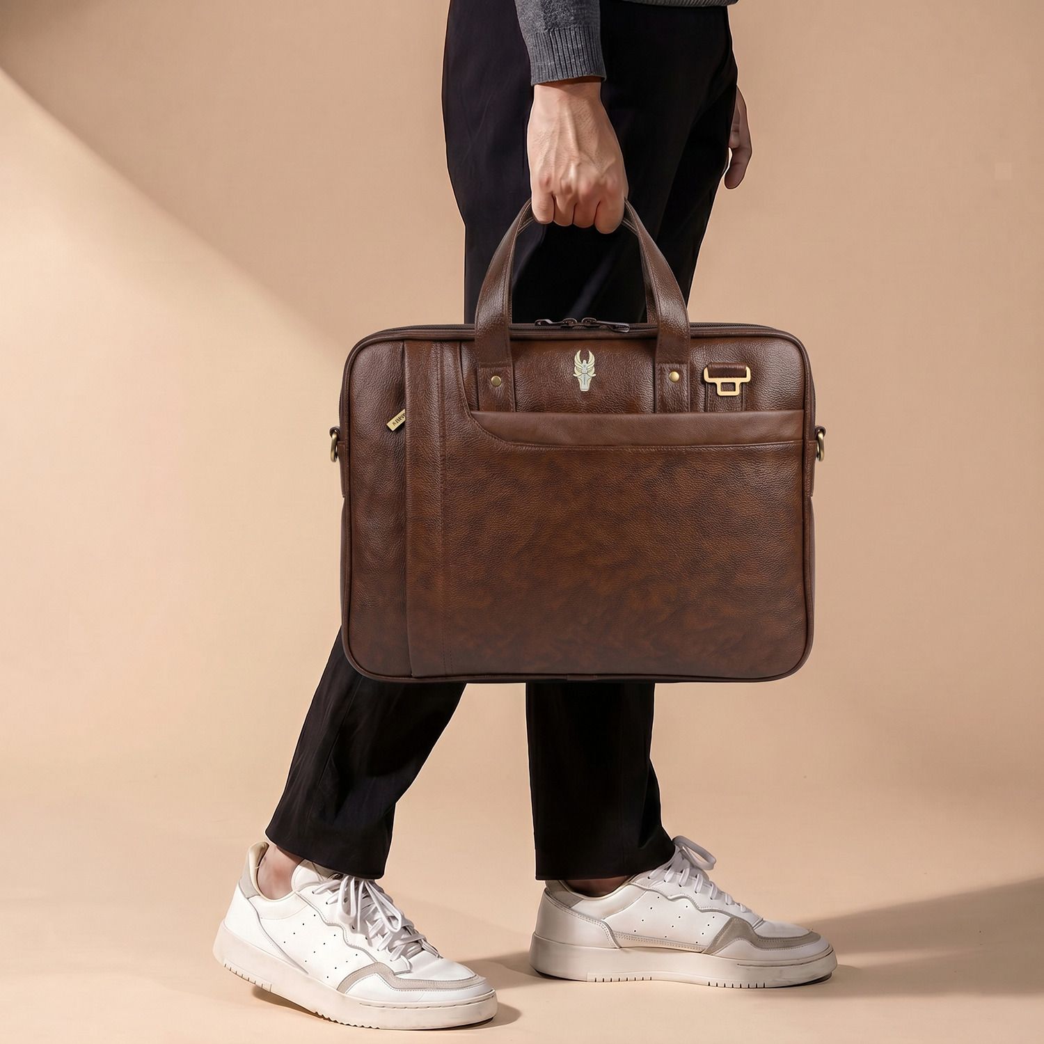 Men Brown Messenger Bag-image-44