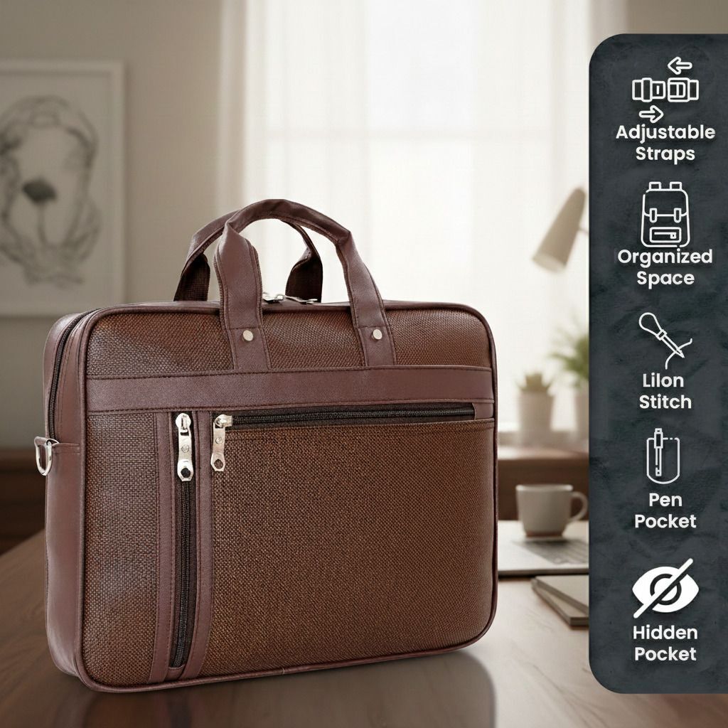 ropexo Men & Women Brown Messenger Bag-picture-21