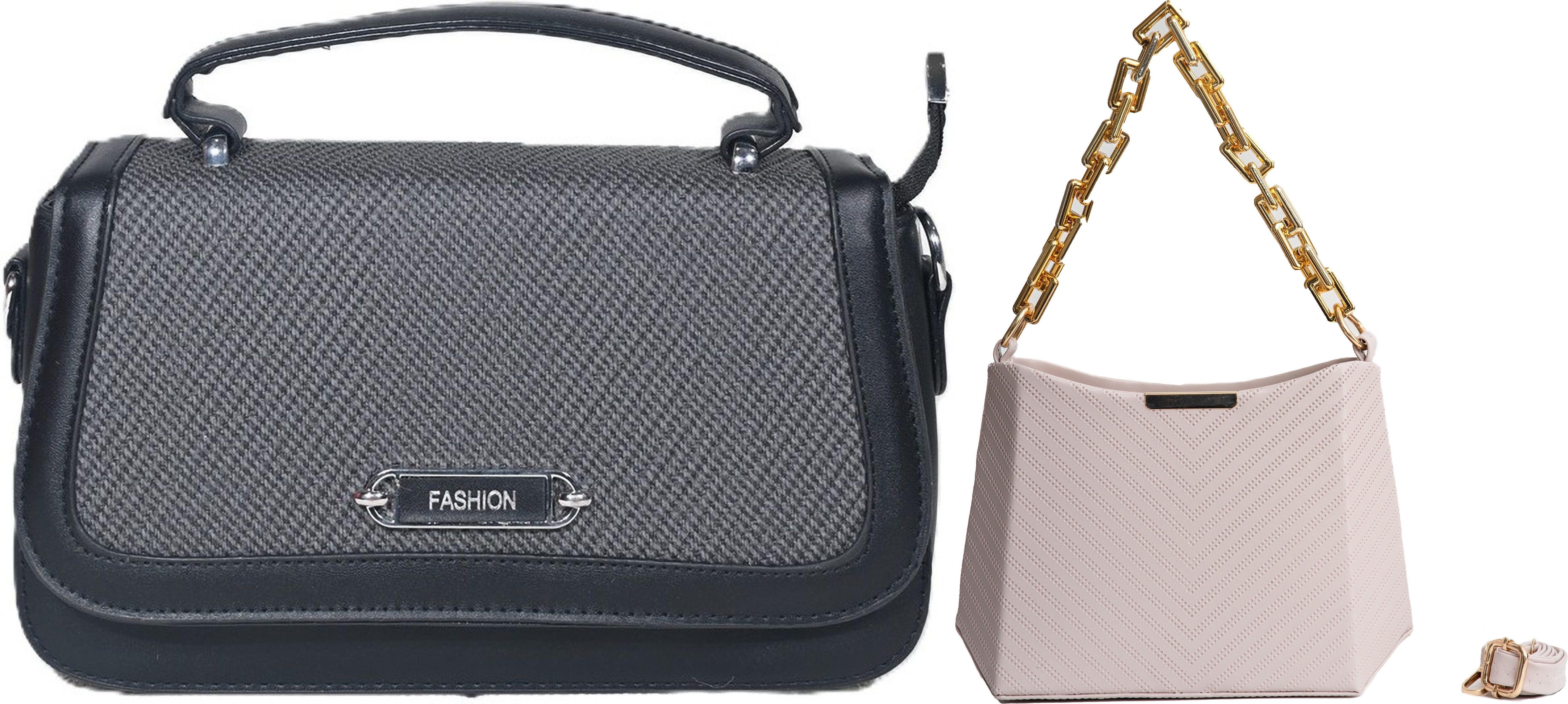 despacito Women Beige, Black Shoulder Bag-picture-41