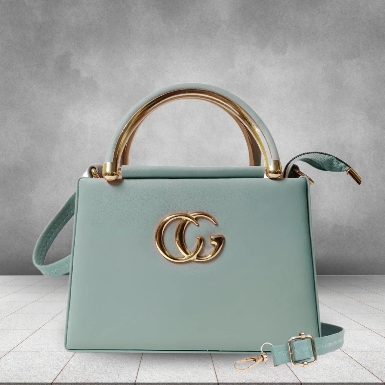 Women Green Messenger Bag-image-8
