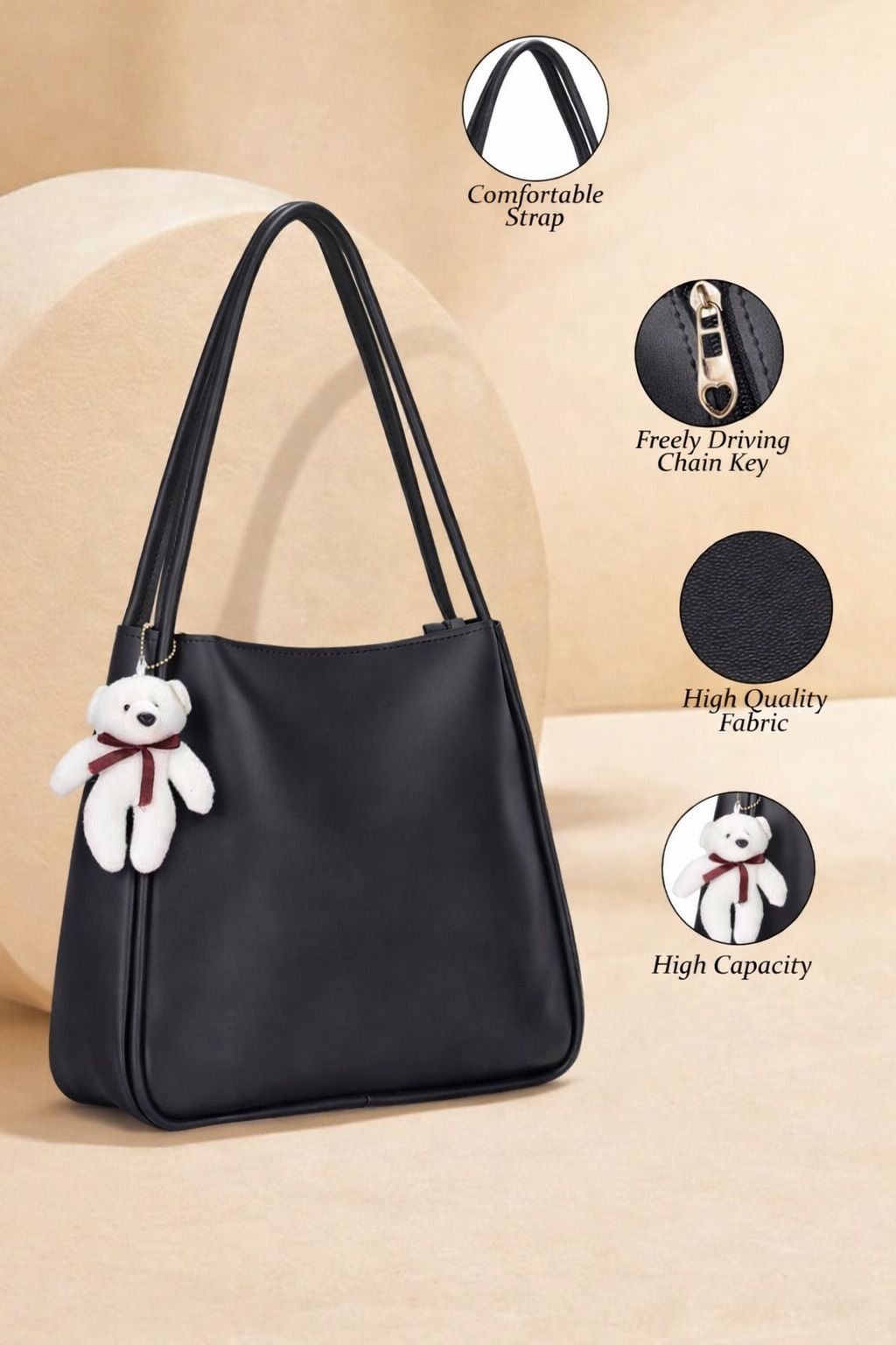 al amazing Women Black Shoulder Bag-picture-12