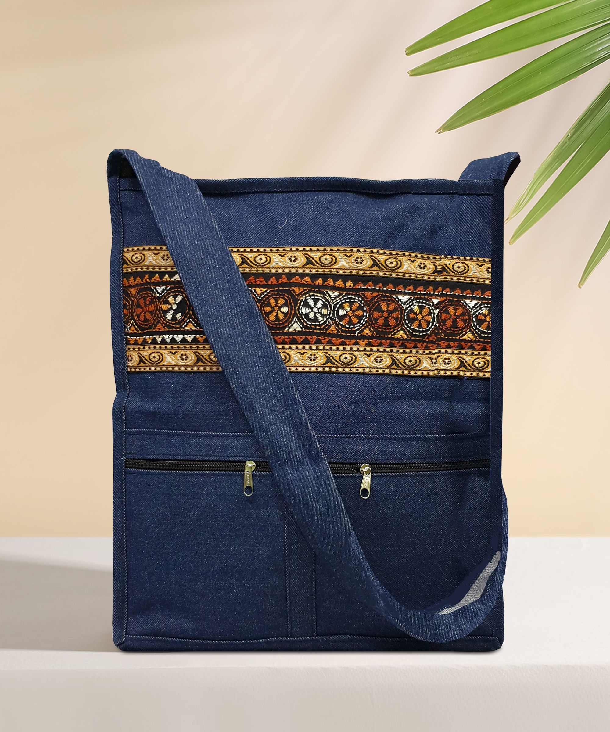 Men & Women Brown Messenger Bag - Extra Spacious