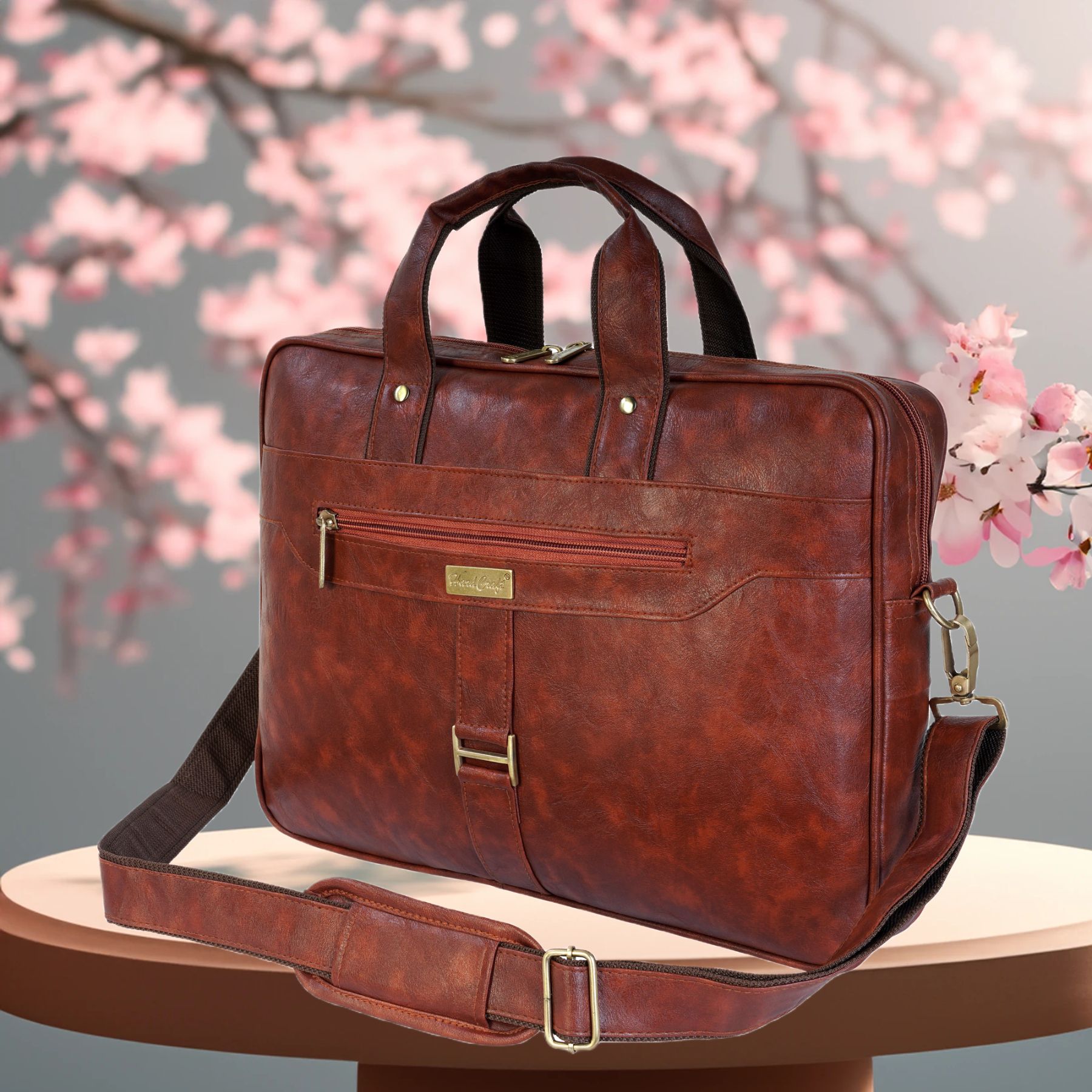 hard craft Men Tan Messenger Bag-picture-14