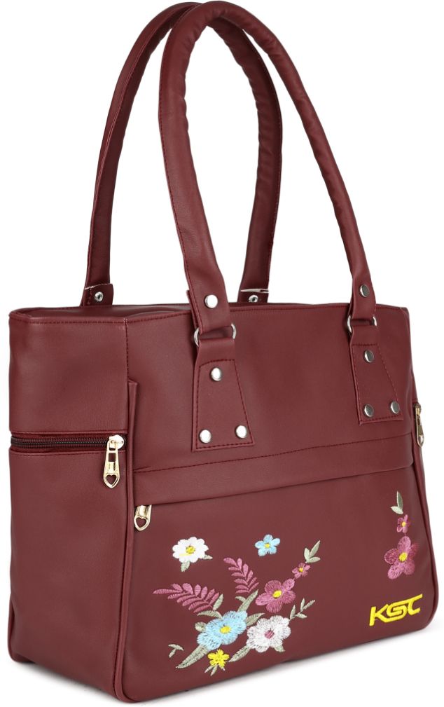 khatushyam collection Women Maroon Hand-held Bag-picture-42