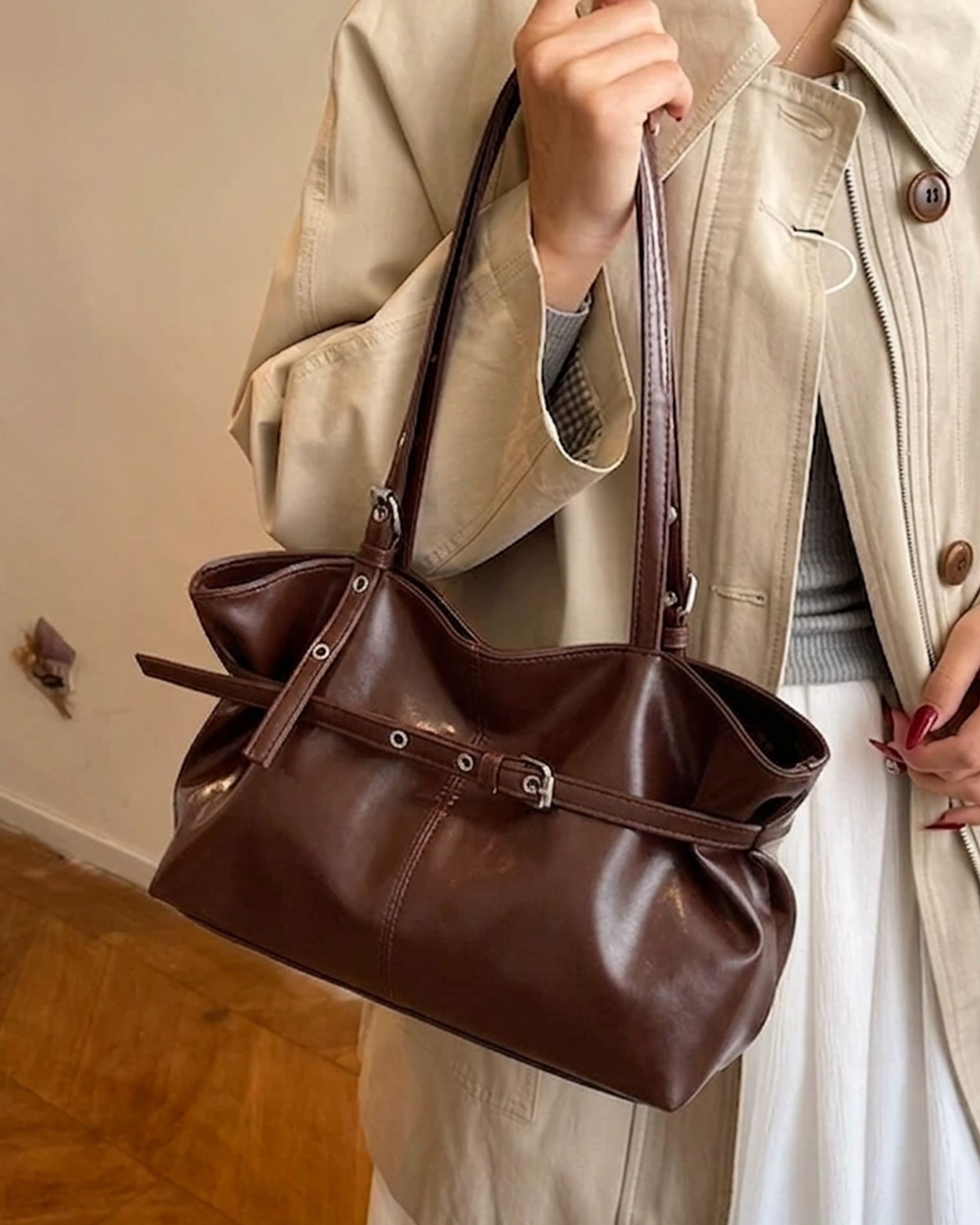 Women Brown Hand-held Bag-image-30