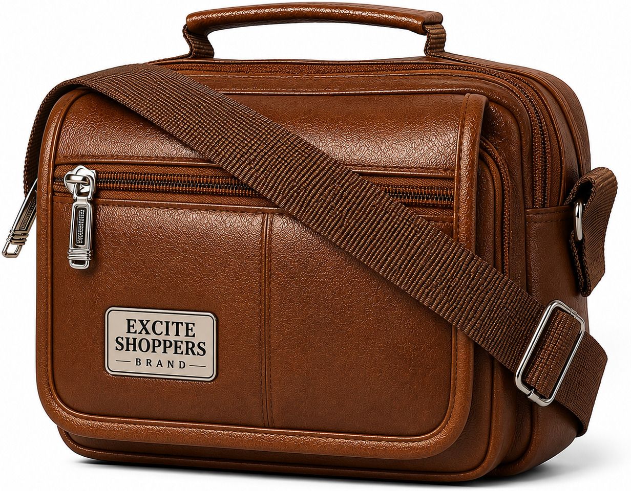 excite shoppers Men & Women Brown Messenger Bag-picture-38